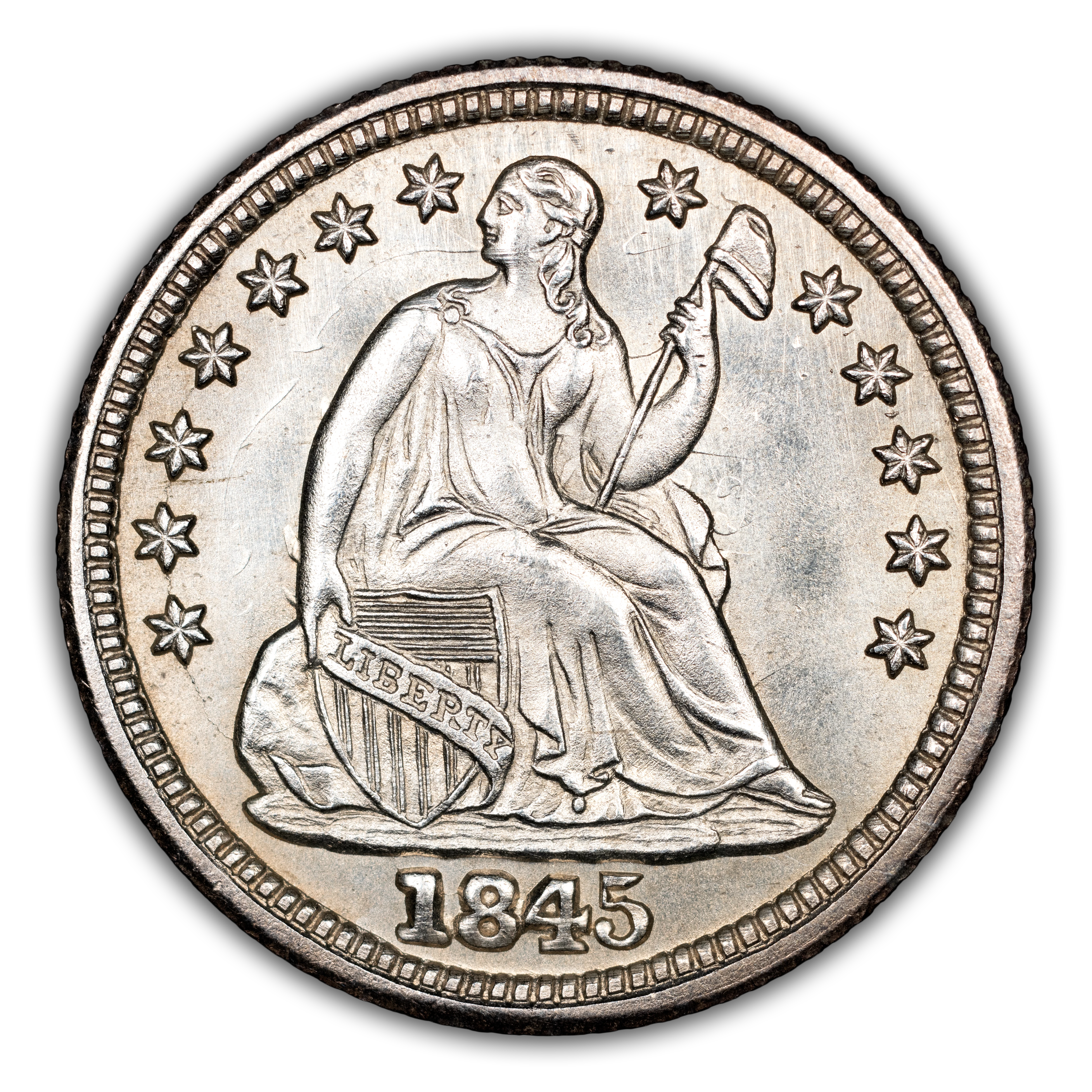 1845 H10c Repunched Date, FS-301 MS thumbnail 2