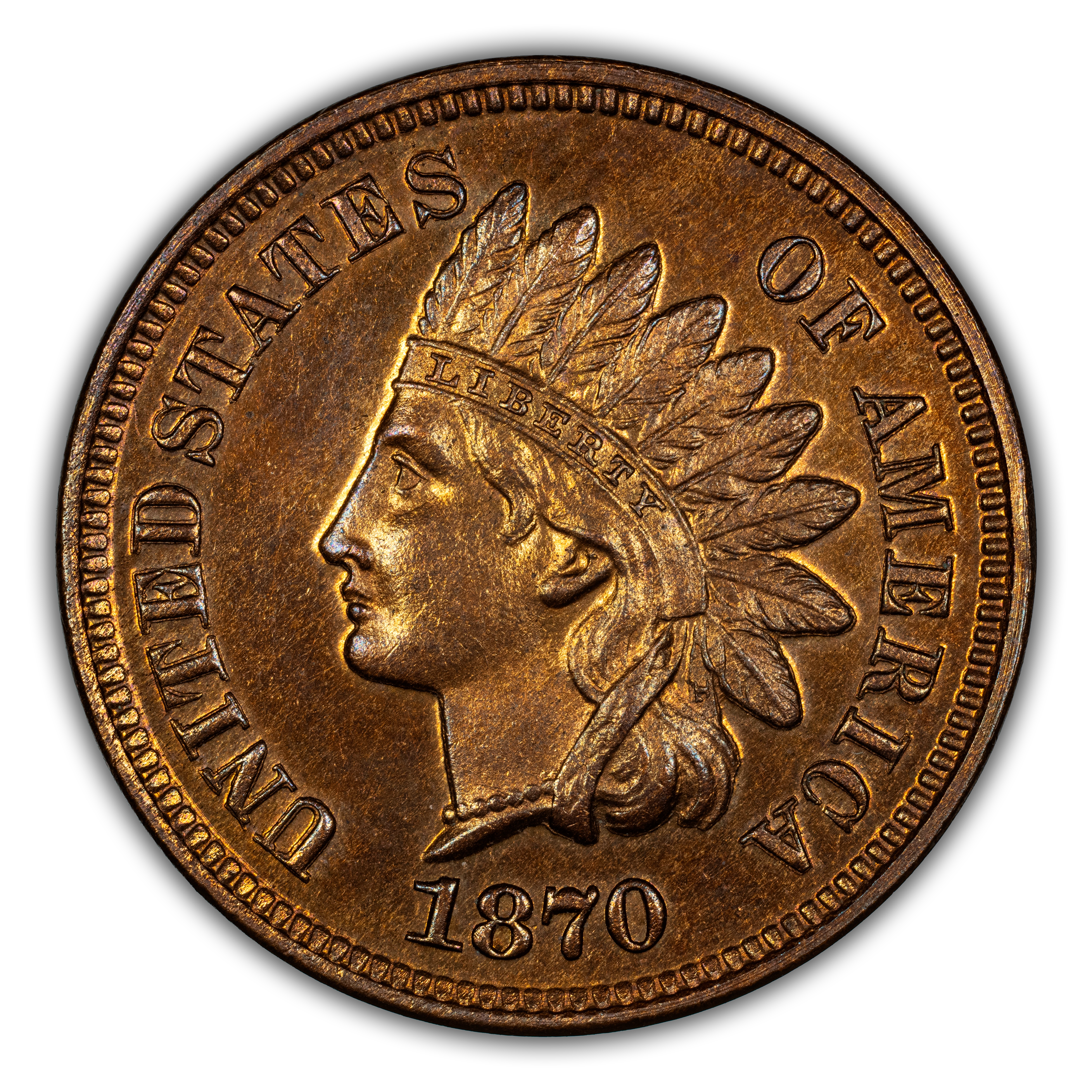 1870 1c PR BN