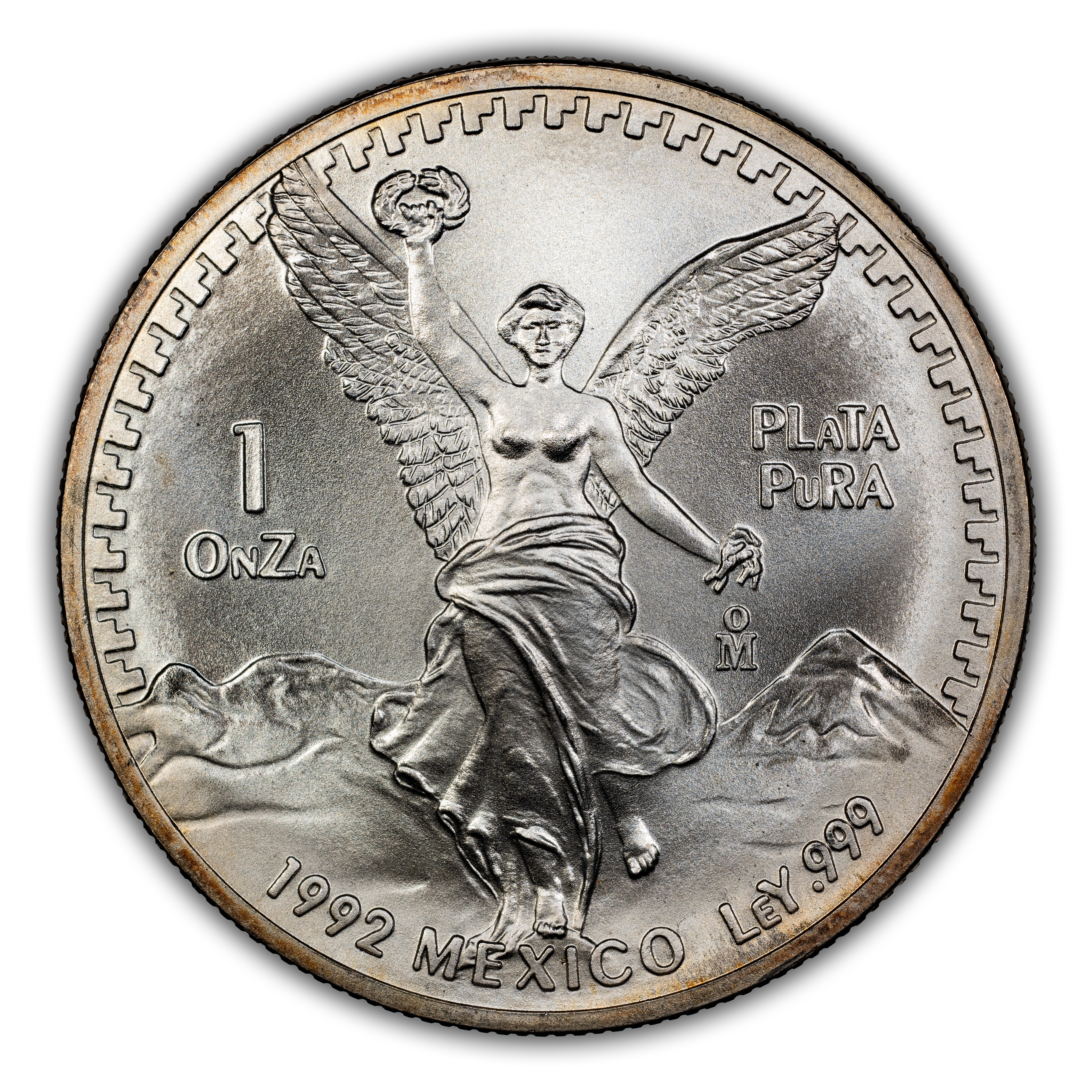 1992-Mo 1 Onza Libertad, Silver MS