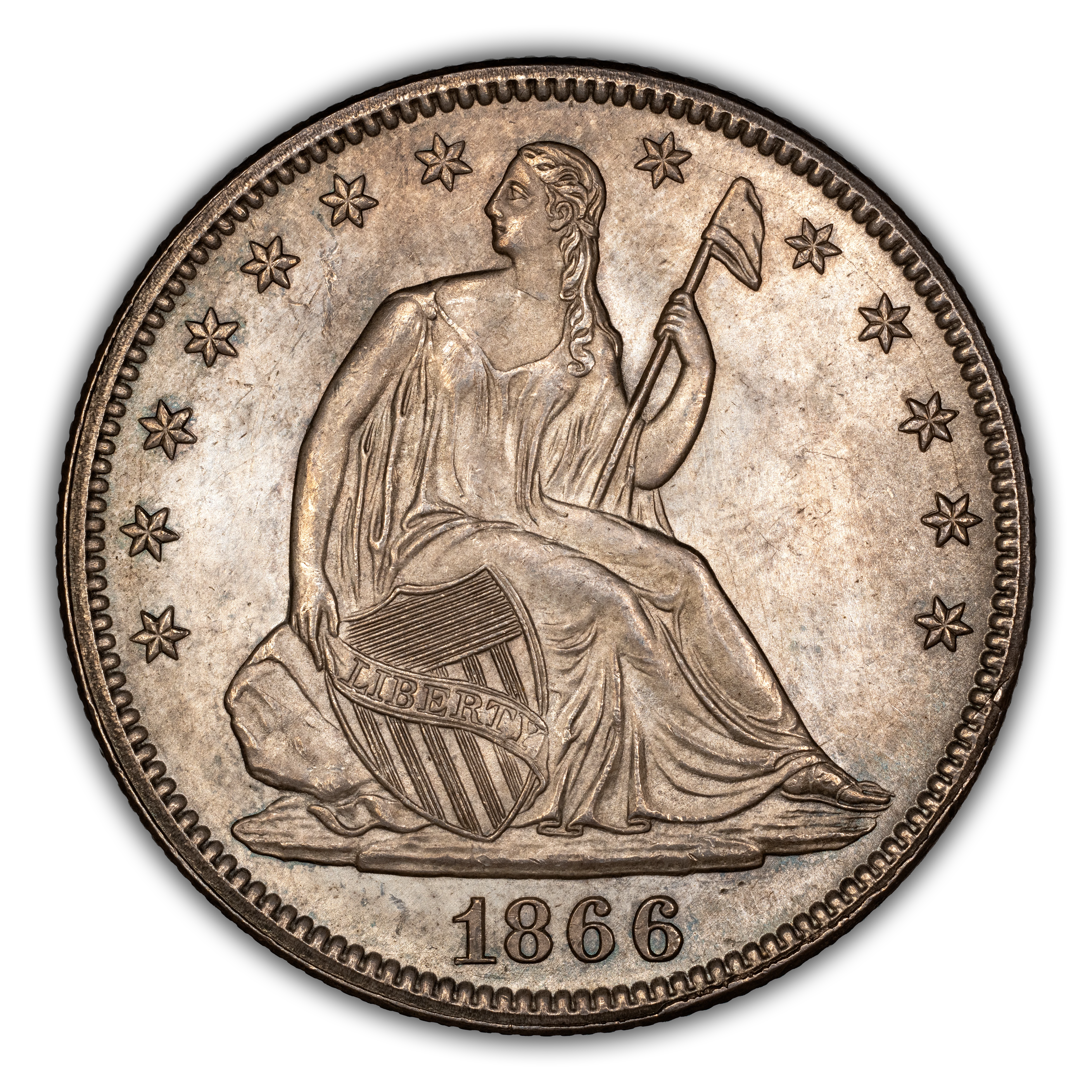1866 50c Motto MS