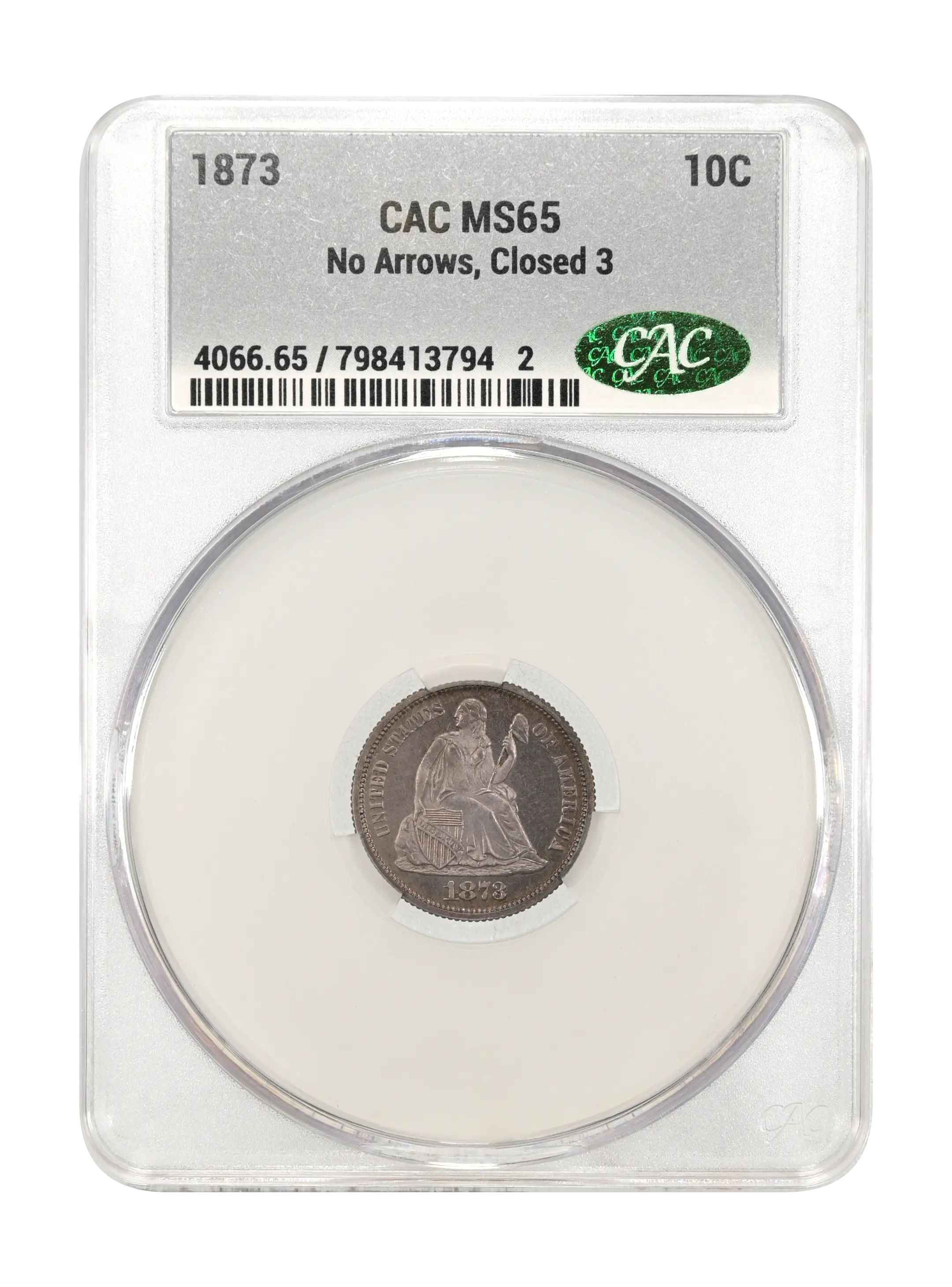 1873 10c No Arrows, Closed 3 MS thumbnail 18