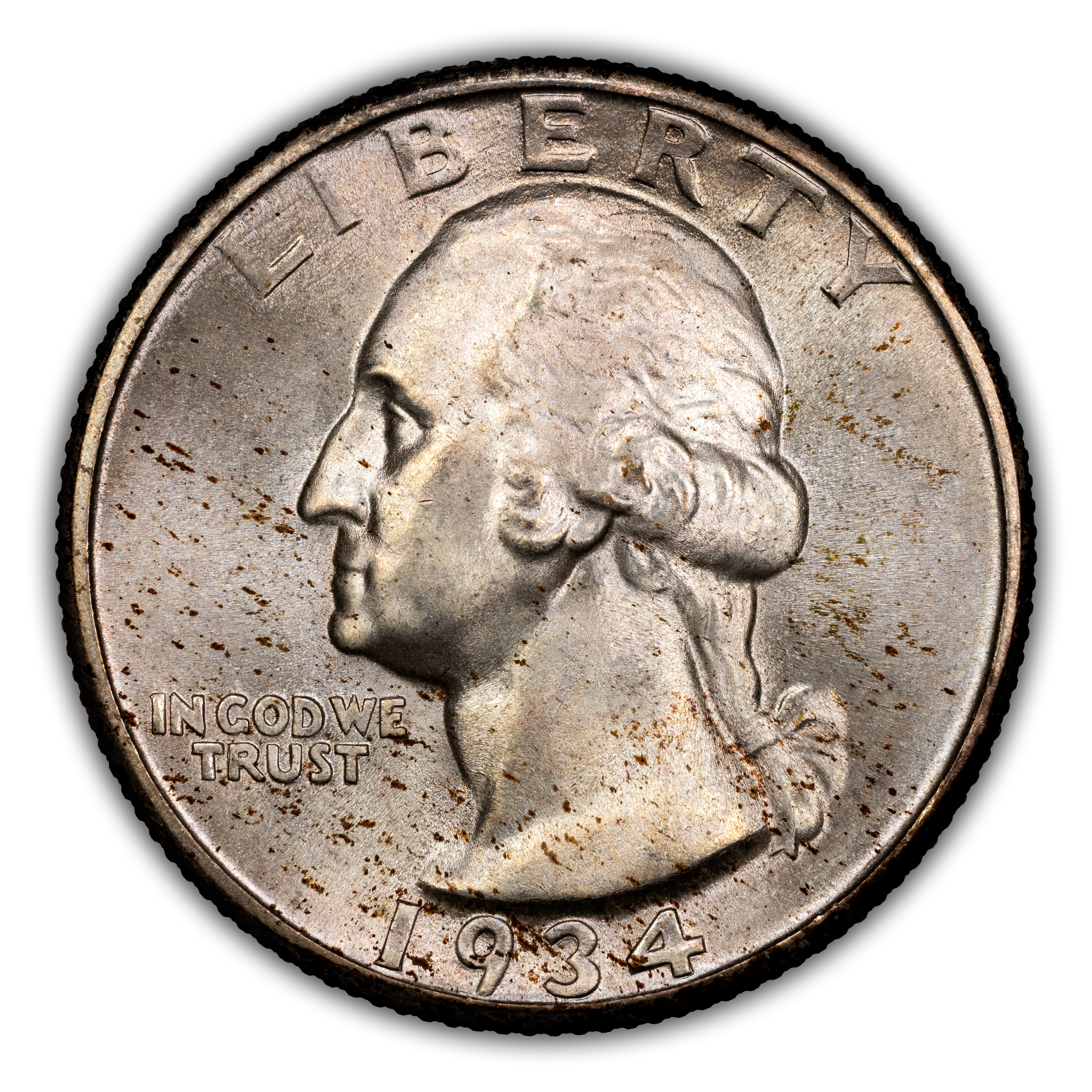 1934 25c Heavy Motto MS thumbnail 3