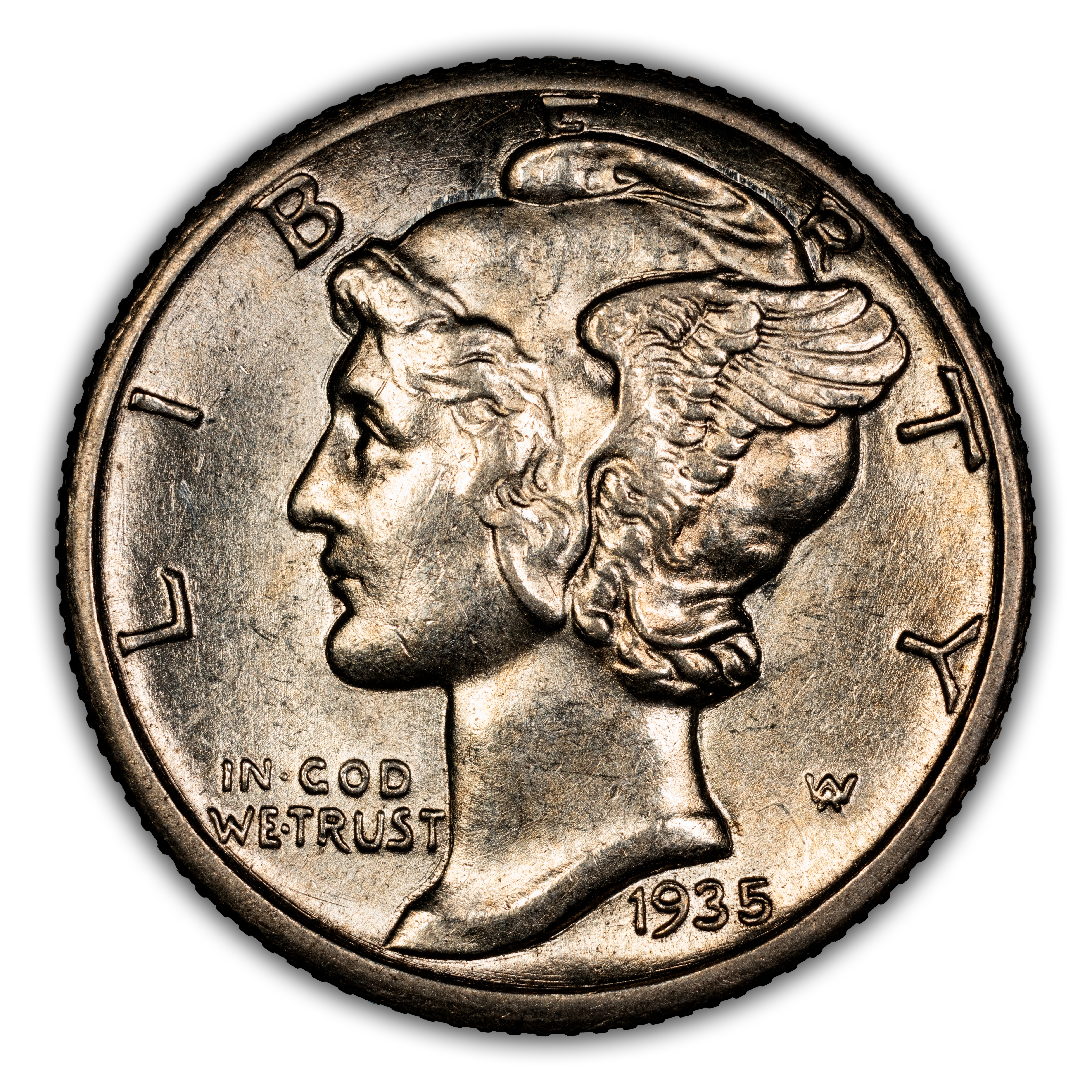 1935-S/S 10c Repunched Mintmark, FS-501 MS thumbnail 2