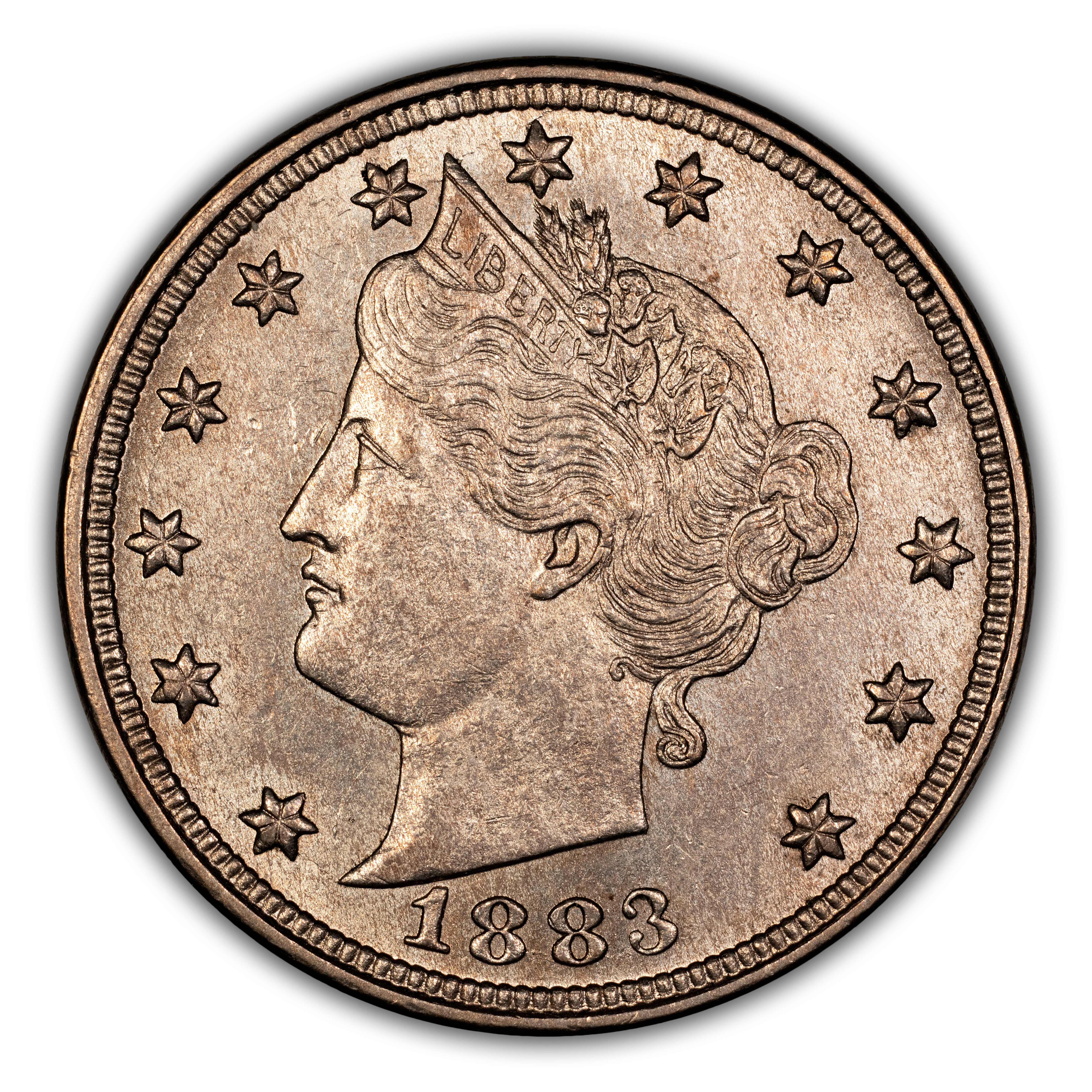 1883 5c No Cents, RPD, FS-1301 MS thumbnail 2