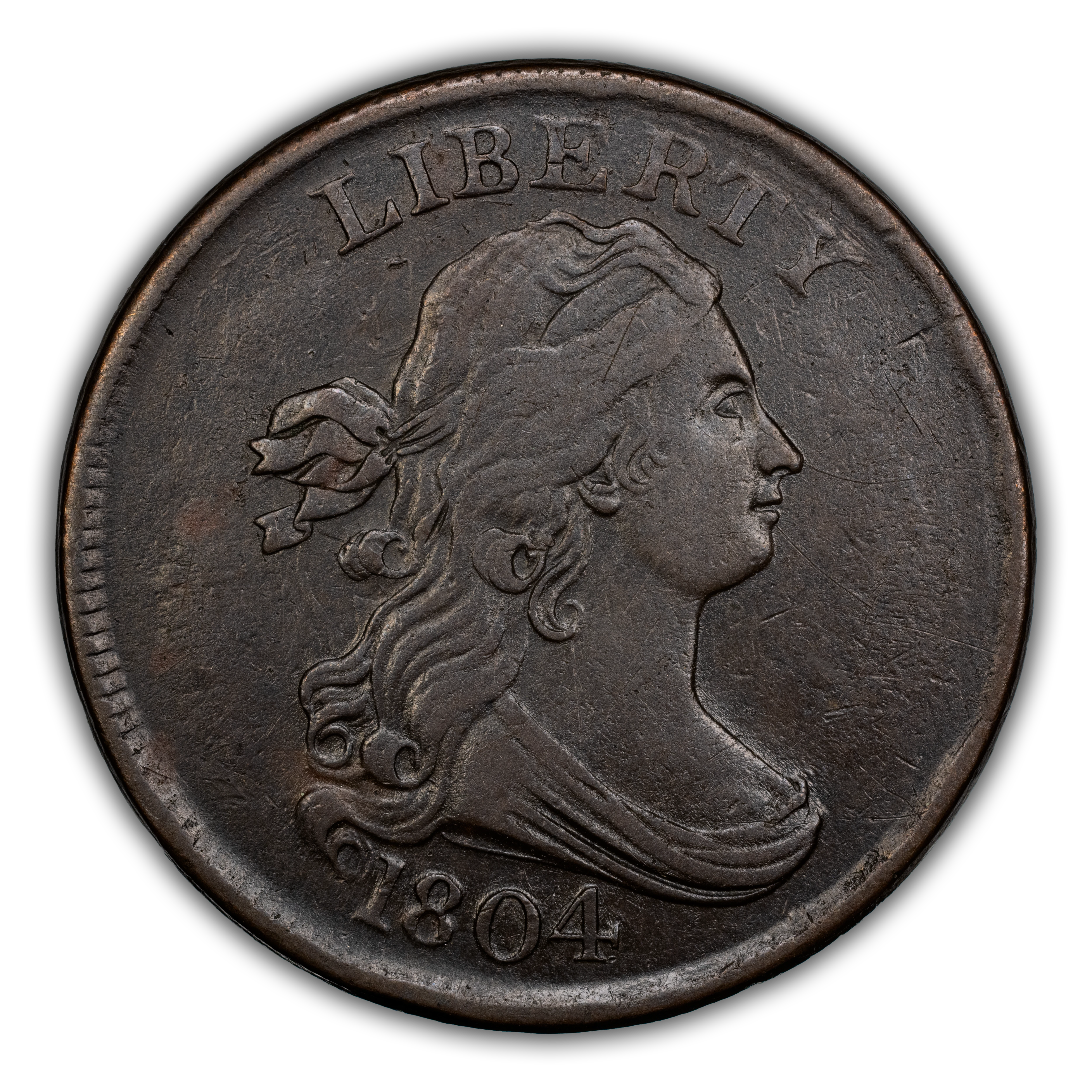 1804 1/2c Crosslet 4, No Stems, C-12 MS BN