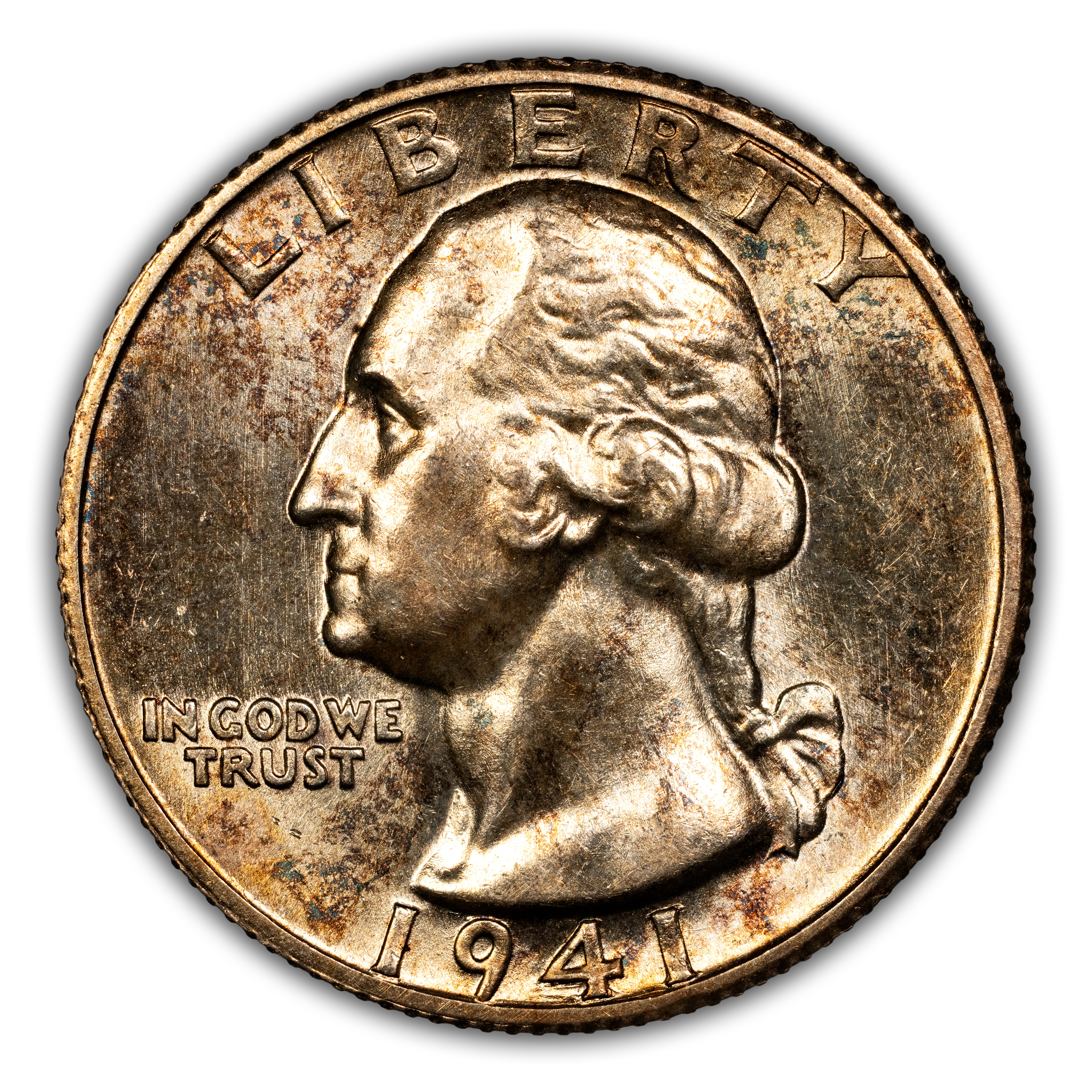 1941-S 25c Doubled Die Reverse, FS-801 MS thumbnail 2