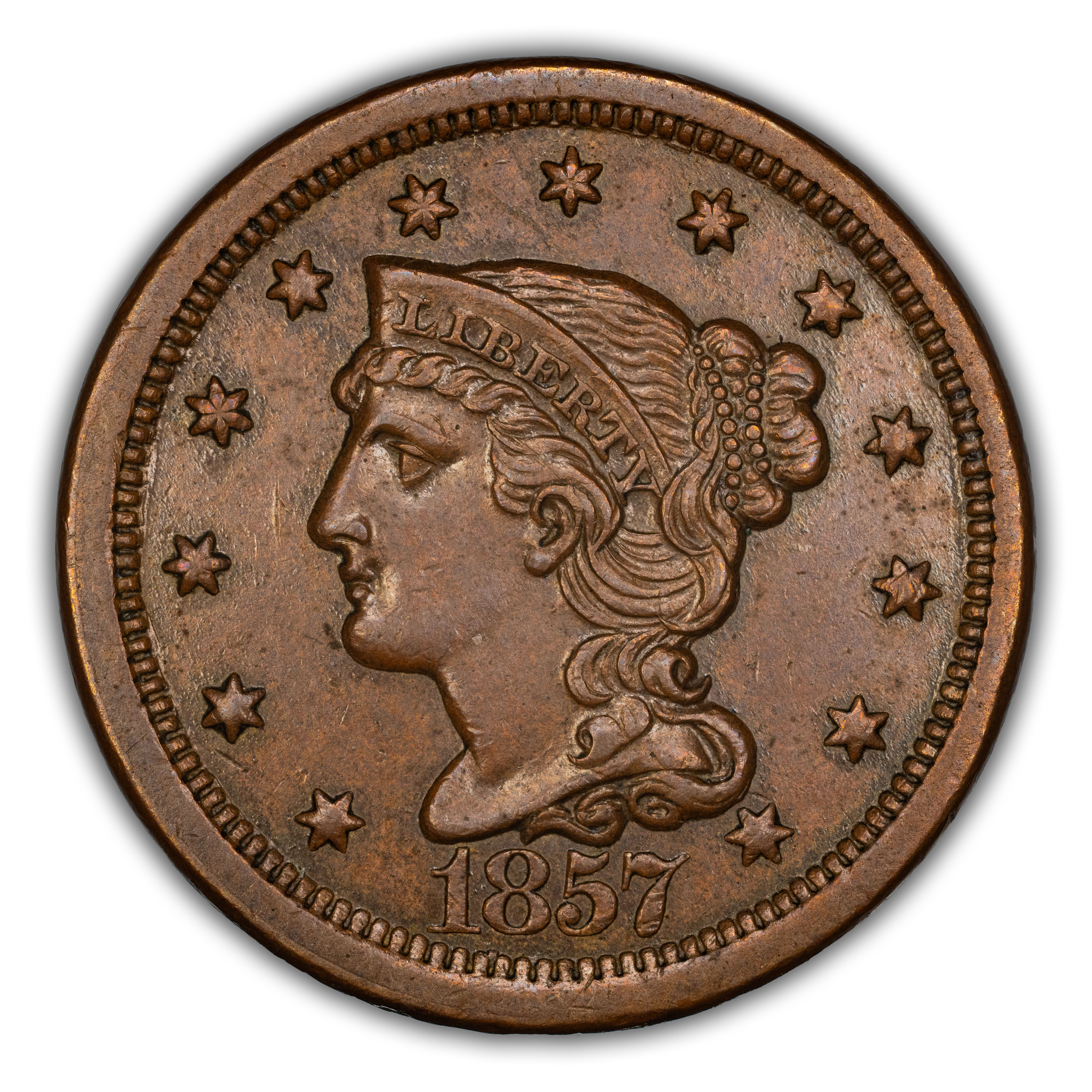 1857 1c Large Date MS BN