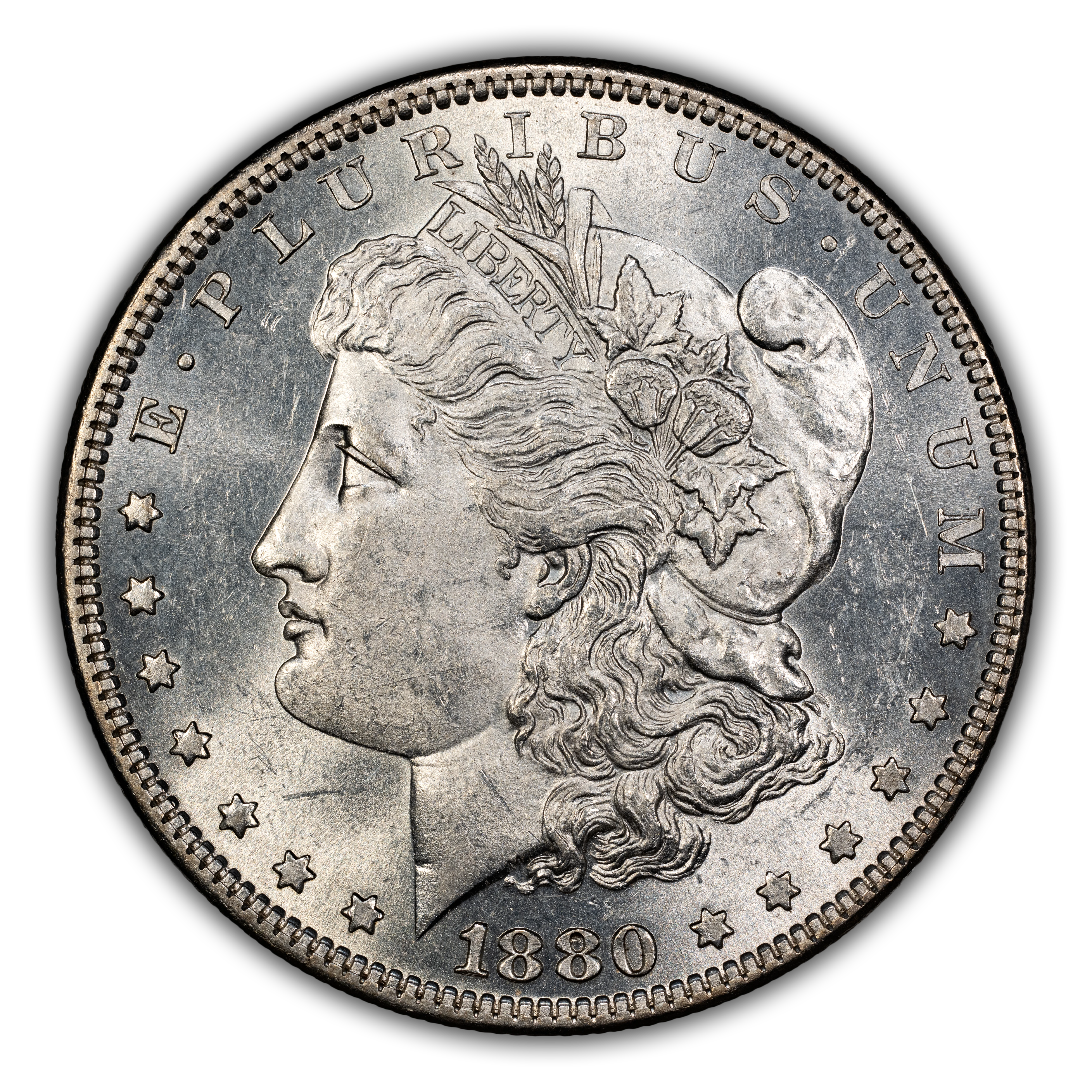 1880/7 $1 Spikes, VAM-6 MS