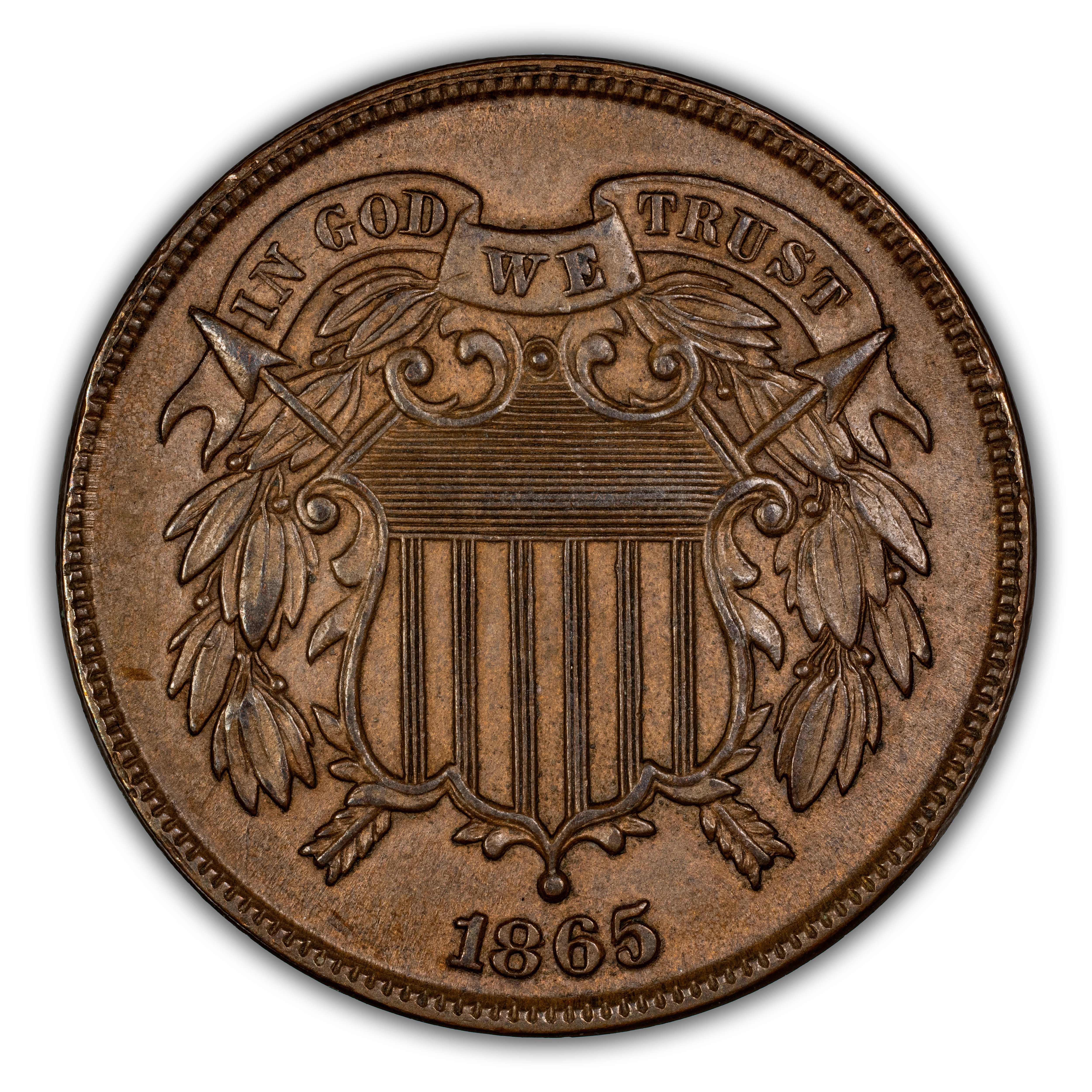 1865 2c Plain 5, DDO, FS-102 MS BN thumbnail 2