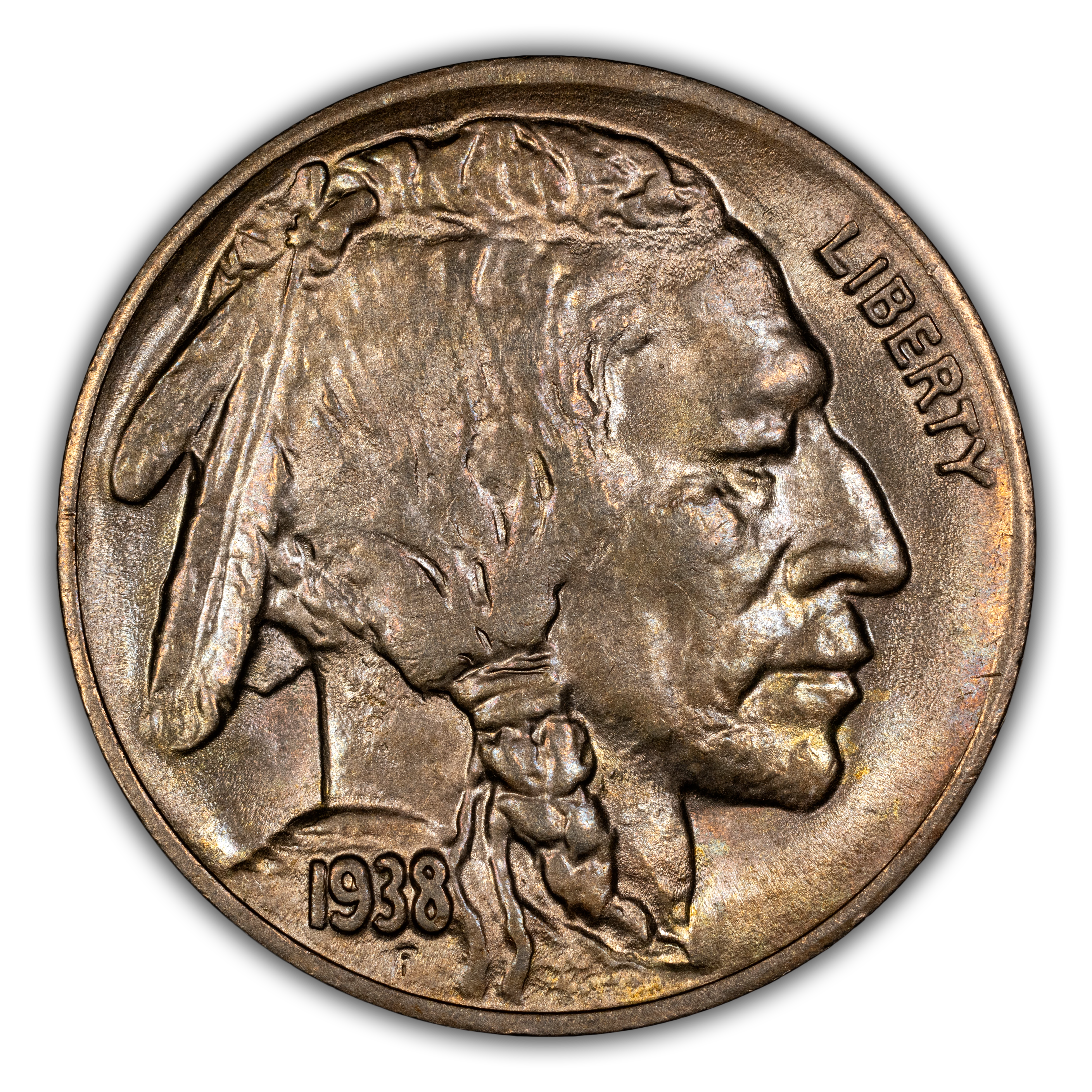 1938-D 5c Buffalo MS thumbnail 3