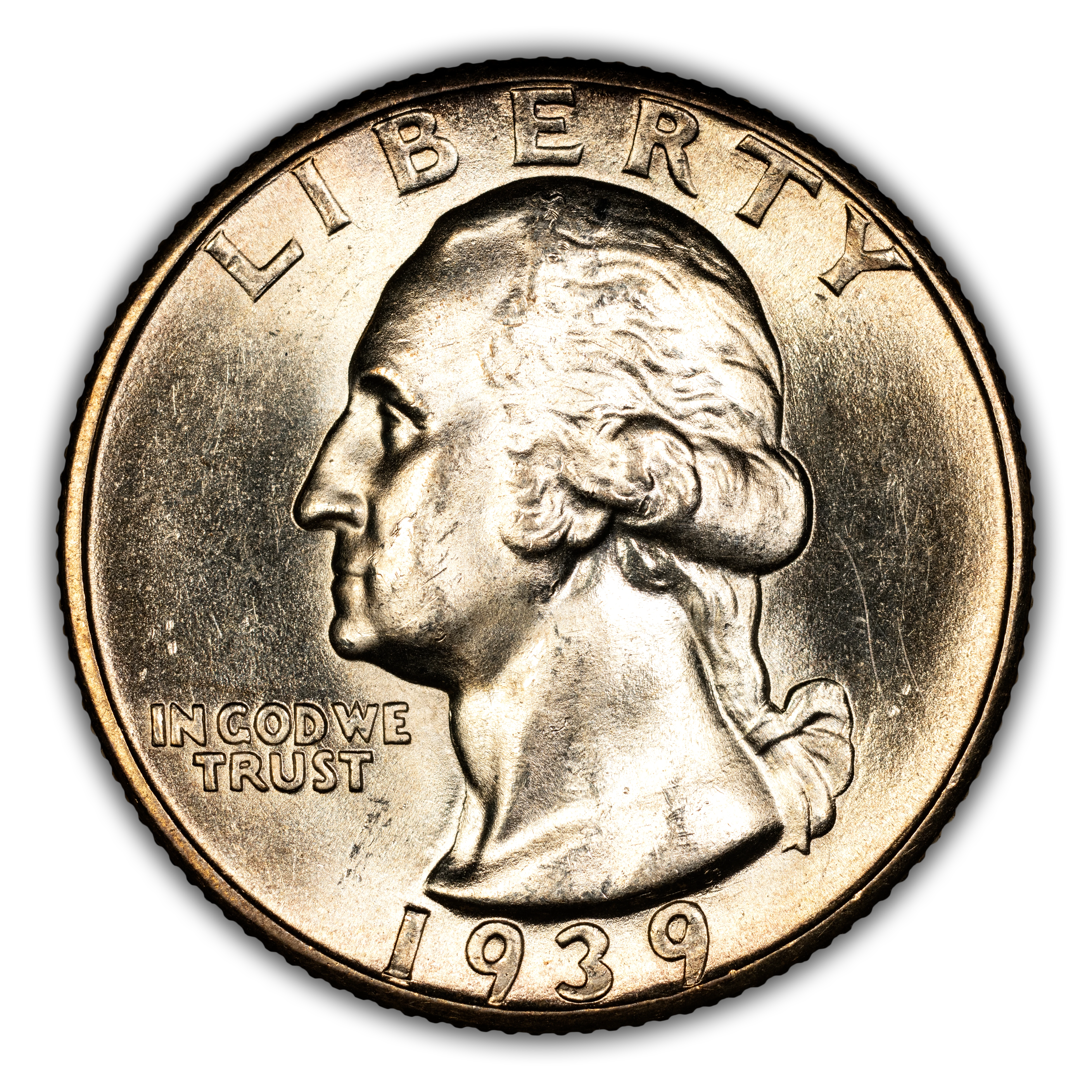 1939-D/S 25c Overmintmark, FS-501 MS thumbnail 2