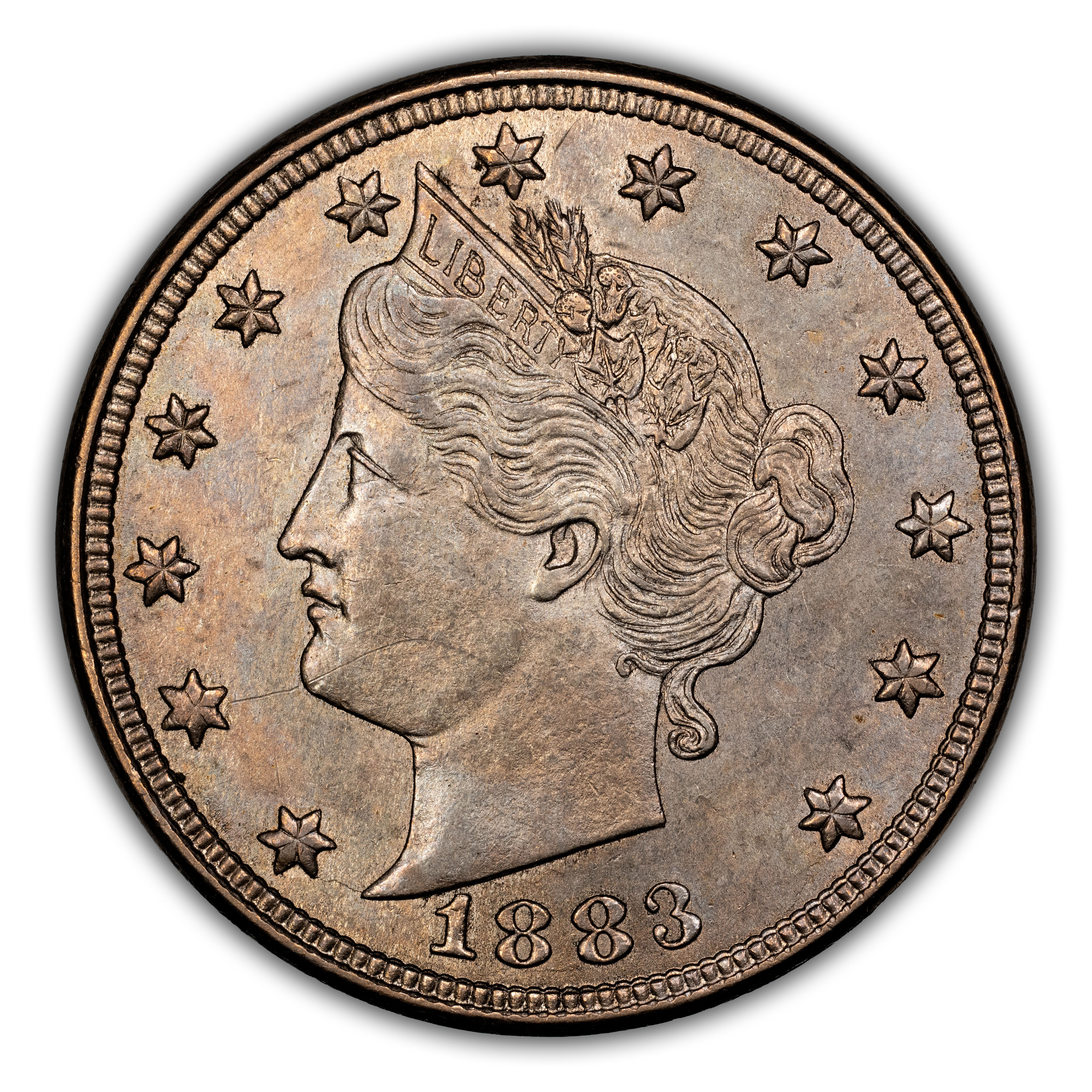 1883 5c No Cents, RPD, FS-1301 MS thumbnail 3