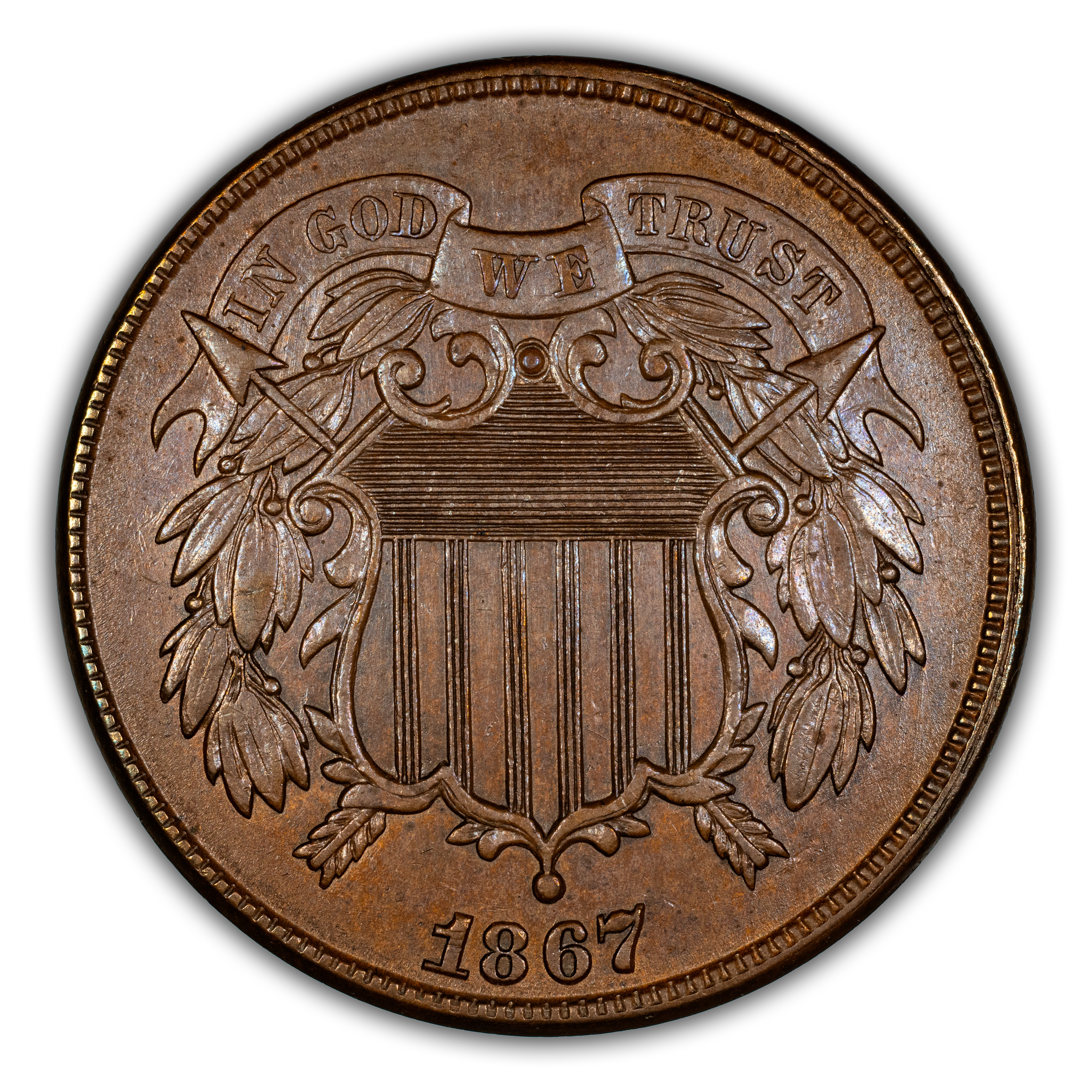 1867 2c MS BN