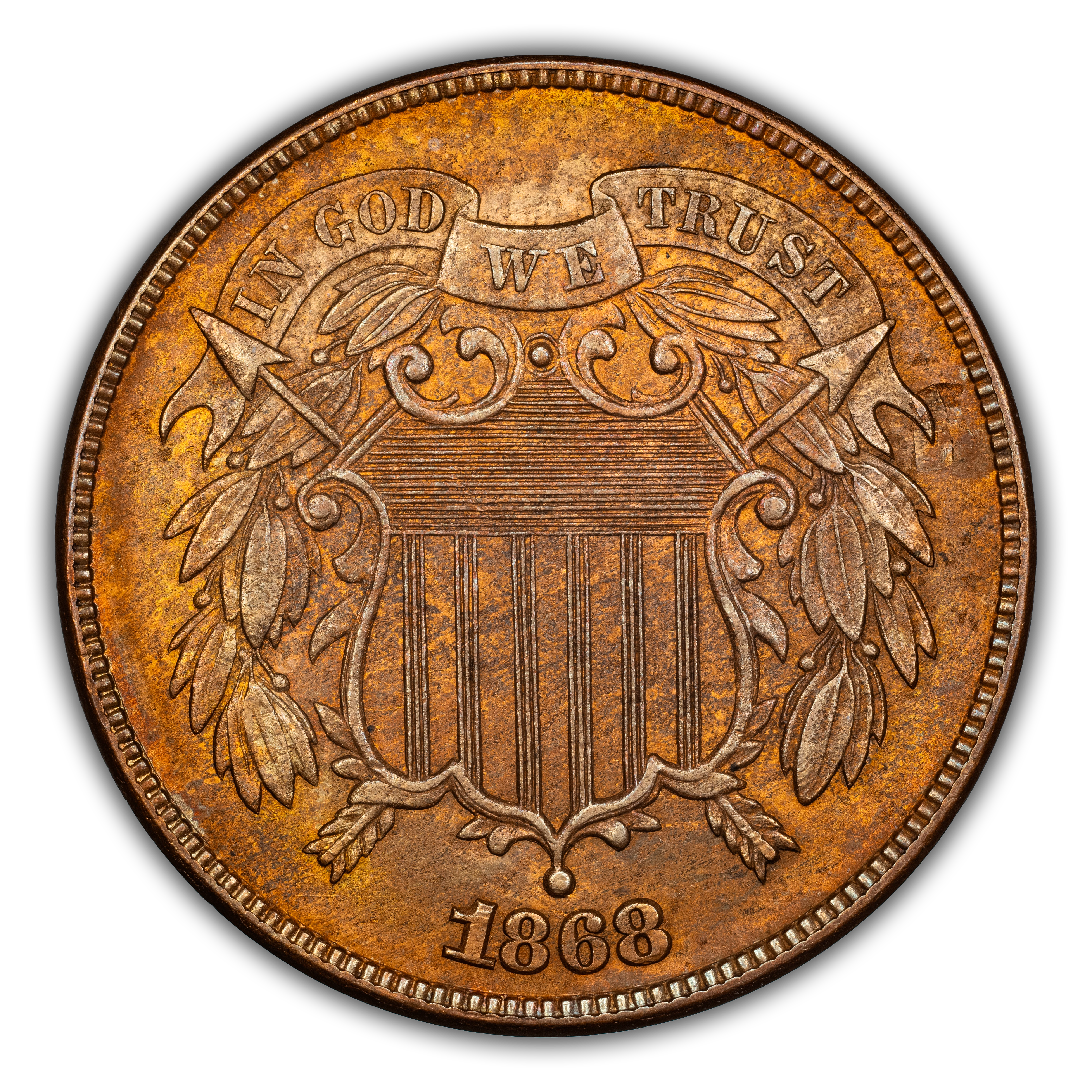 1868 2c MS BN
