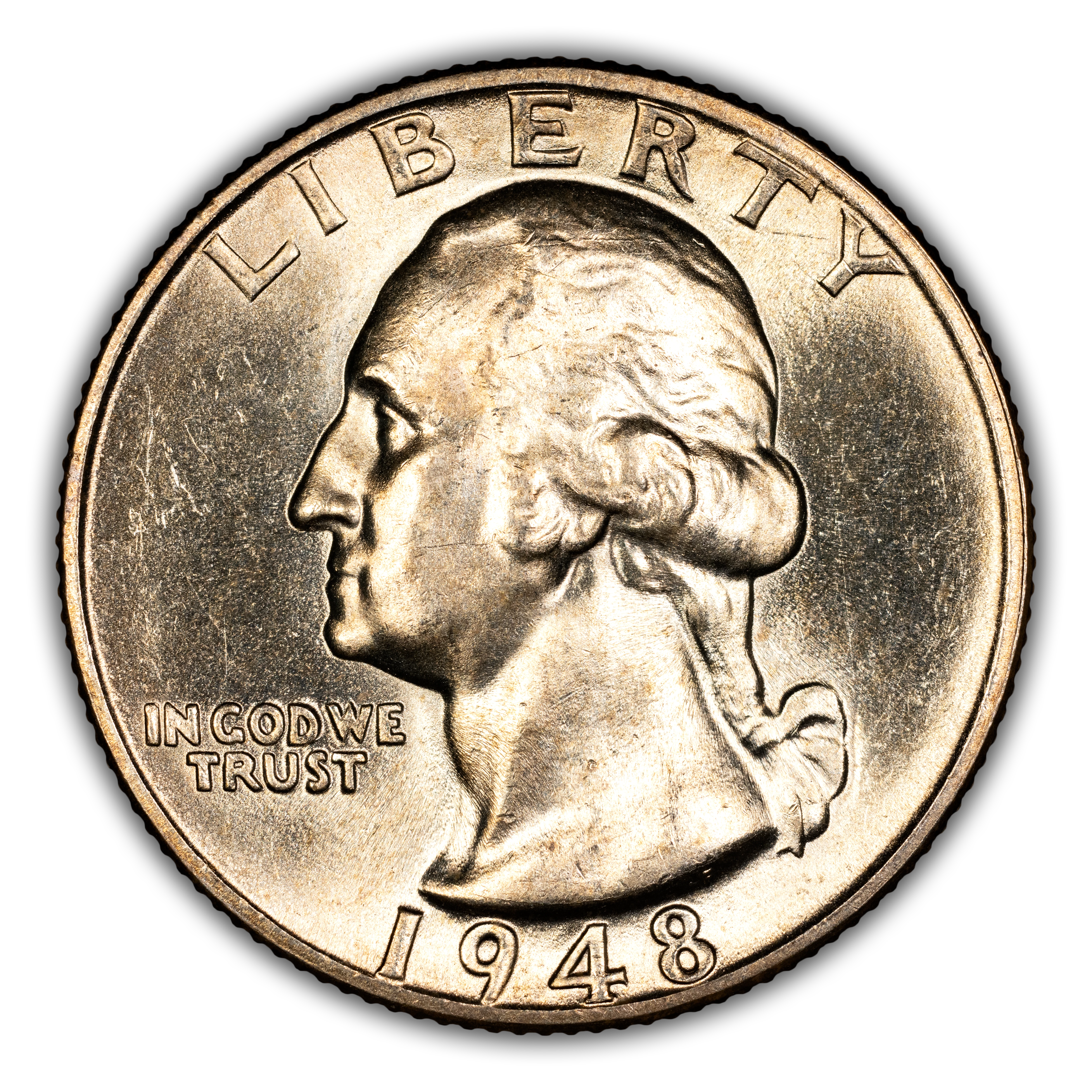 1948-S/S 25c Repunched Mintmark, FS-501 MS thumbnail 3