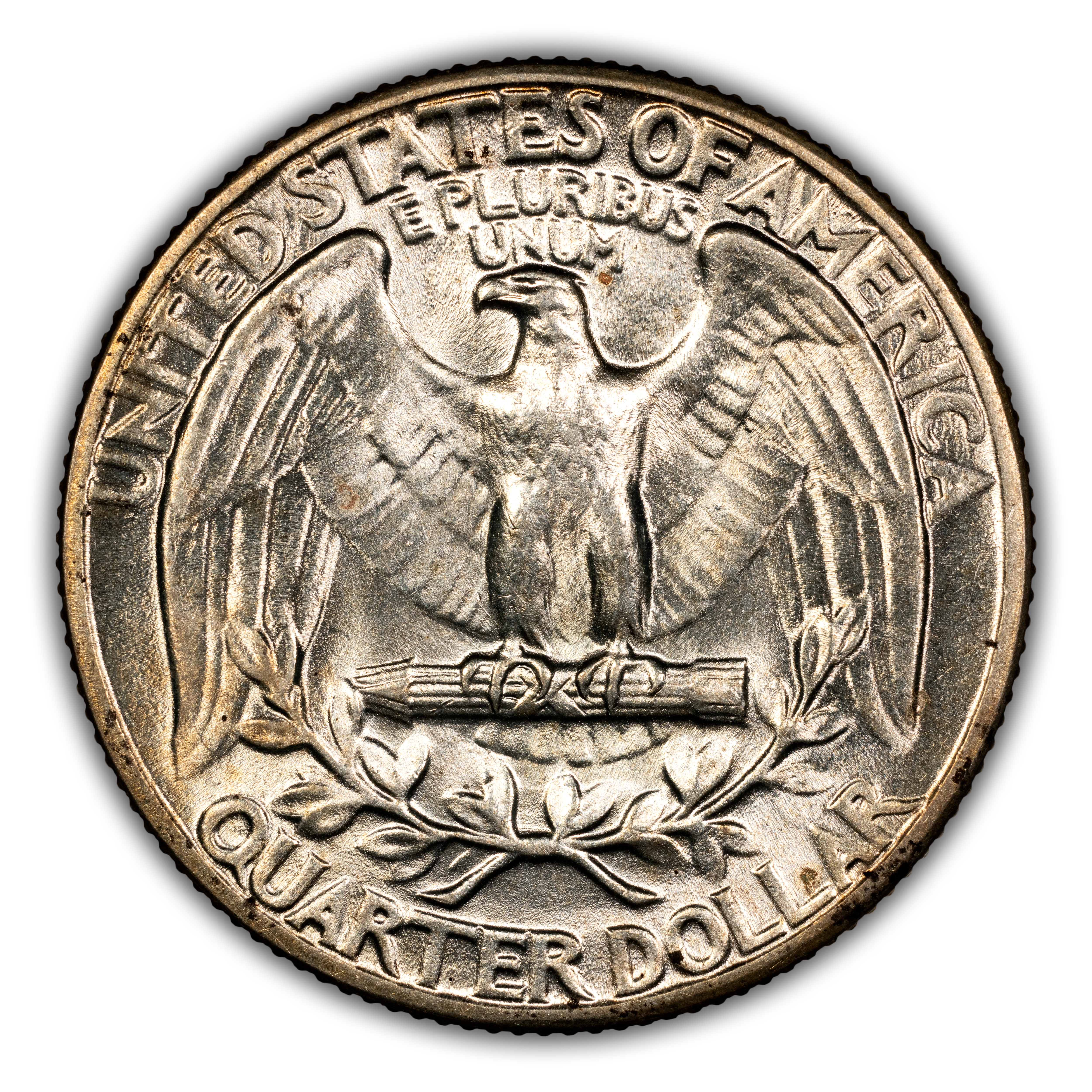 1945 25c Doubled Die Obverse, FS-101 MS thumbnail 3