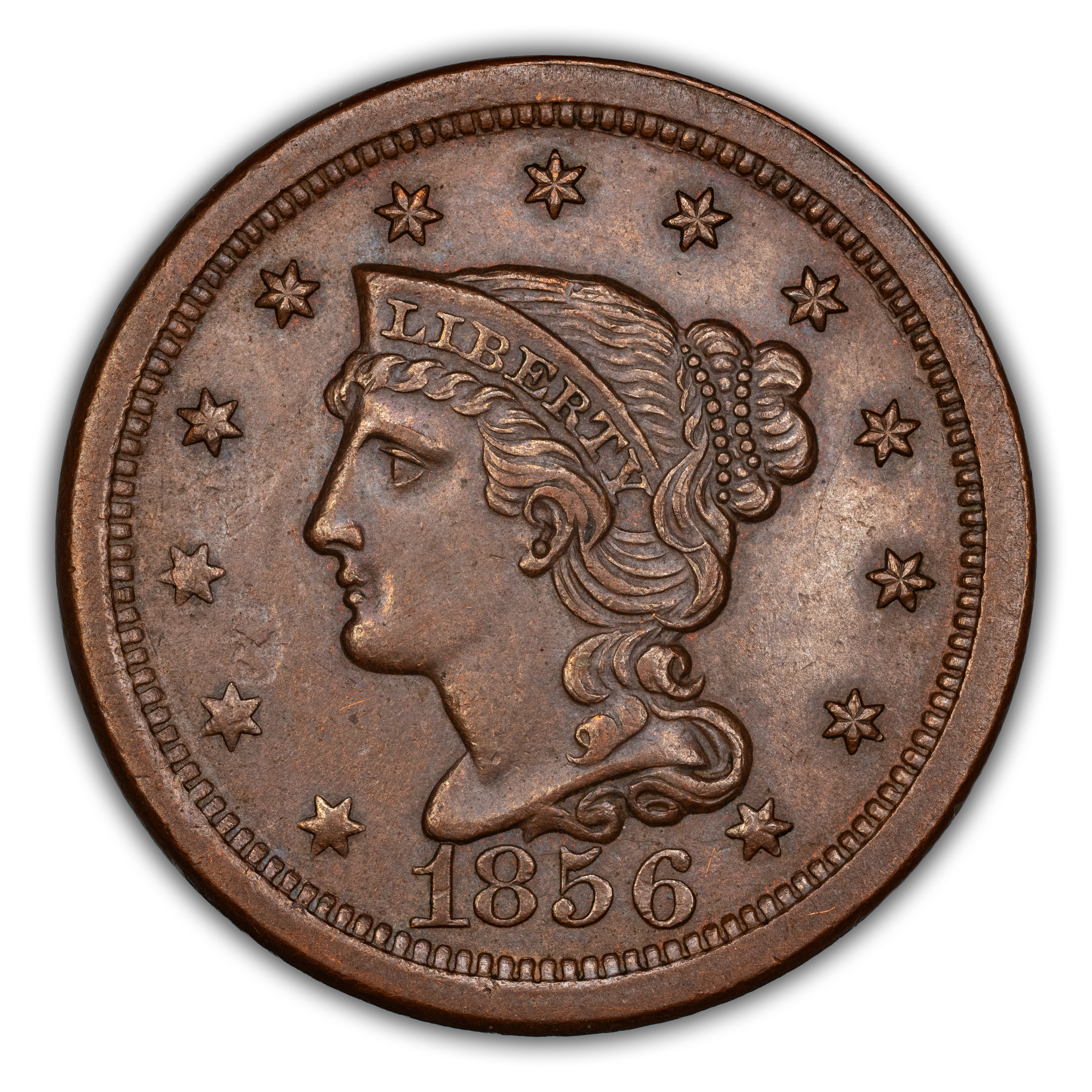 1856 1c Upright 5, N-7 MS BN