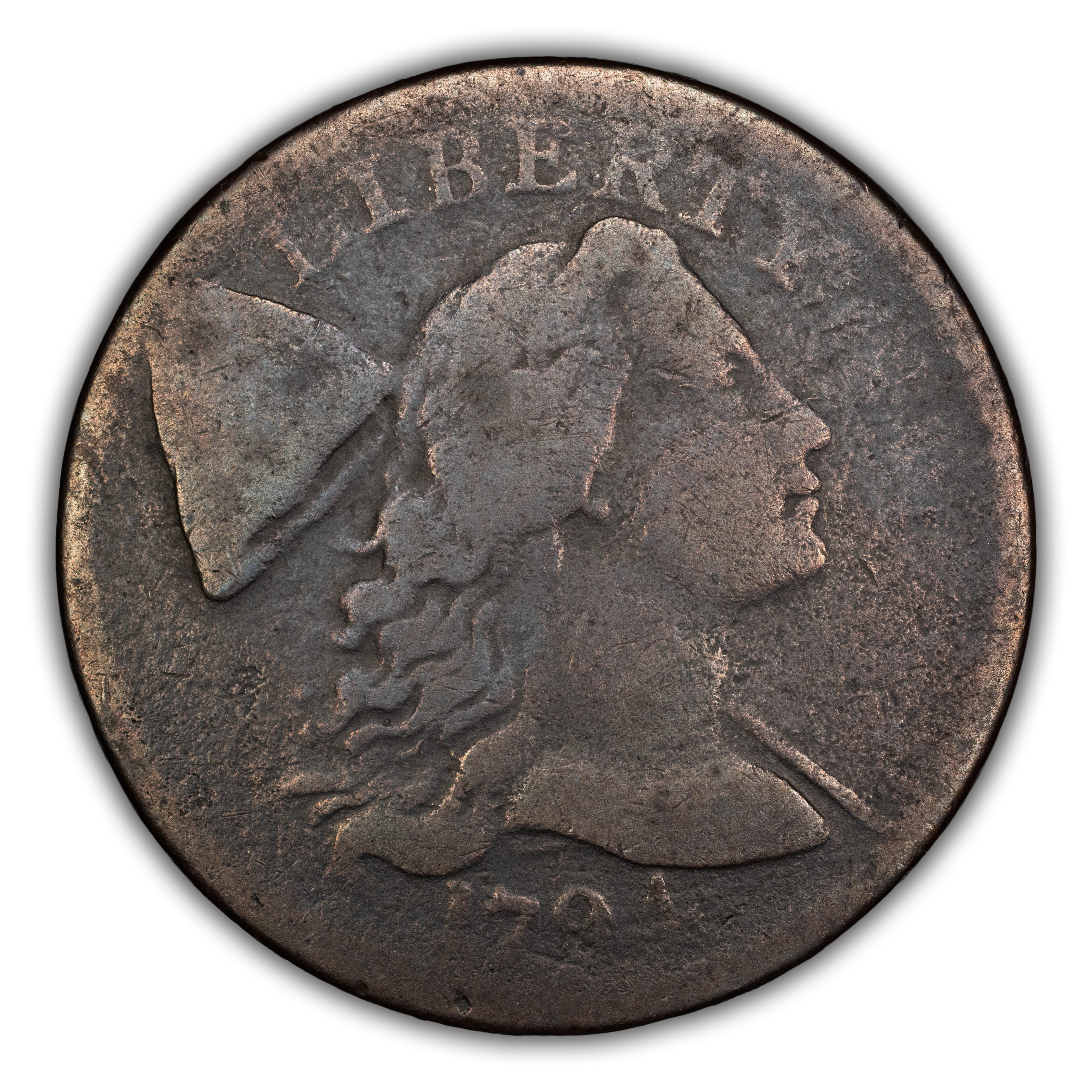 1794 1c Head of 1794, S-55 MS BN