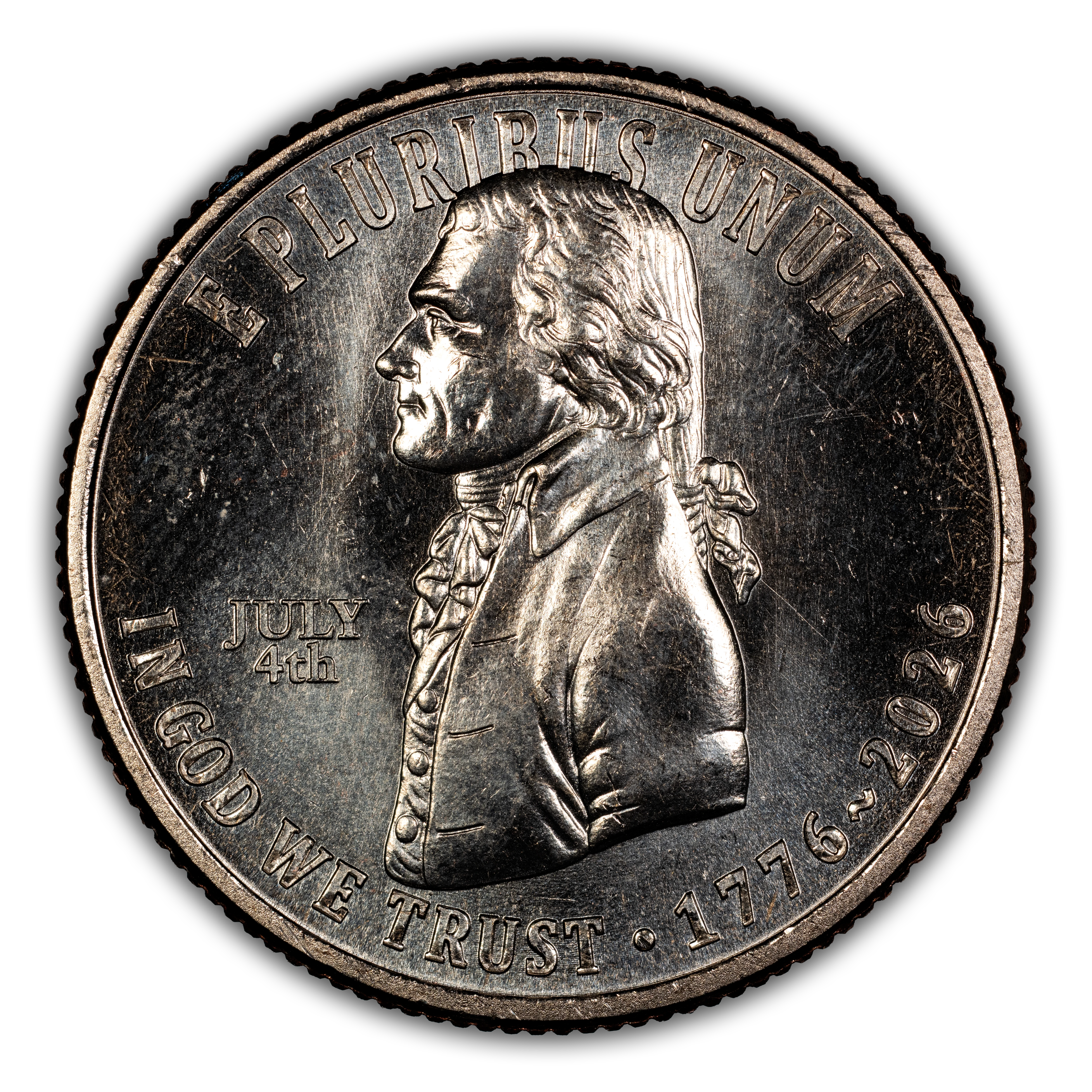 1776~2026 25c Declaration of Independence, JULY 4th Privy MS