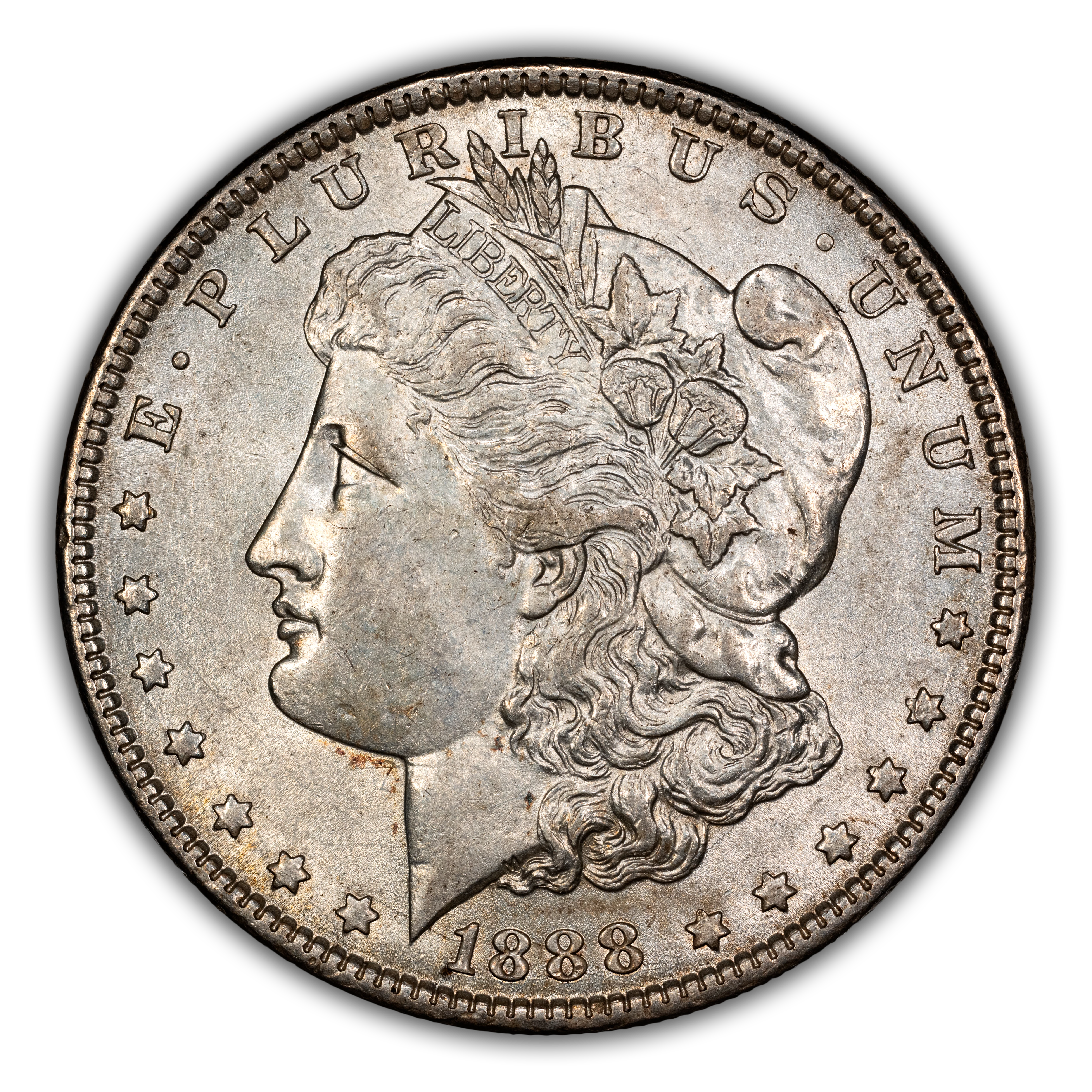 1888 $1  Doubled PLURIBUS, VAM-32 MS thumbnail 3