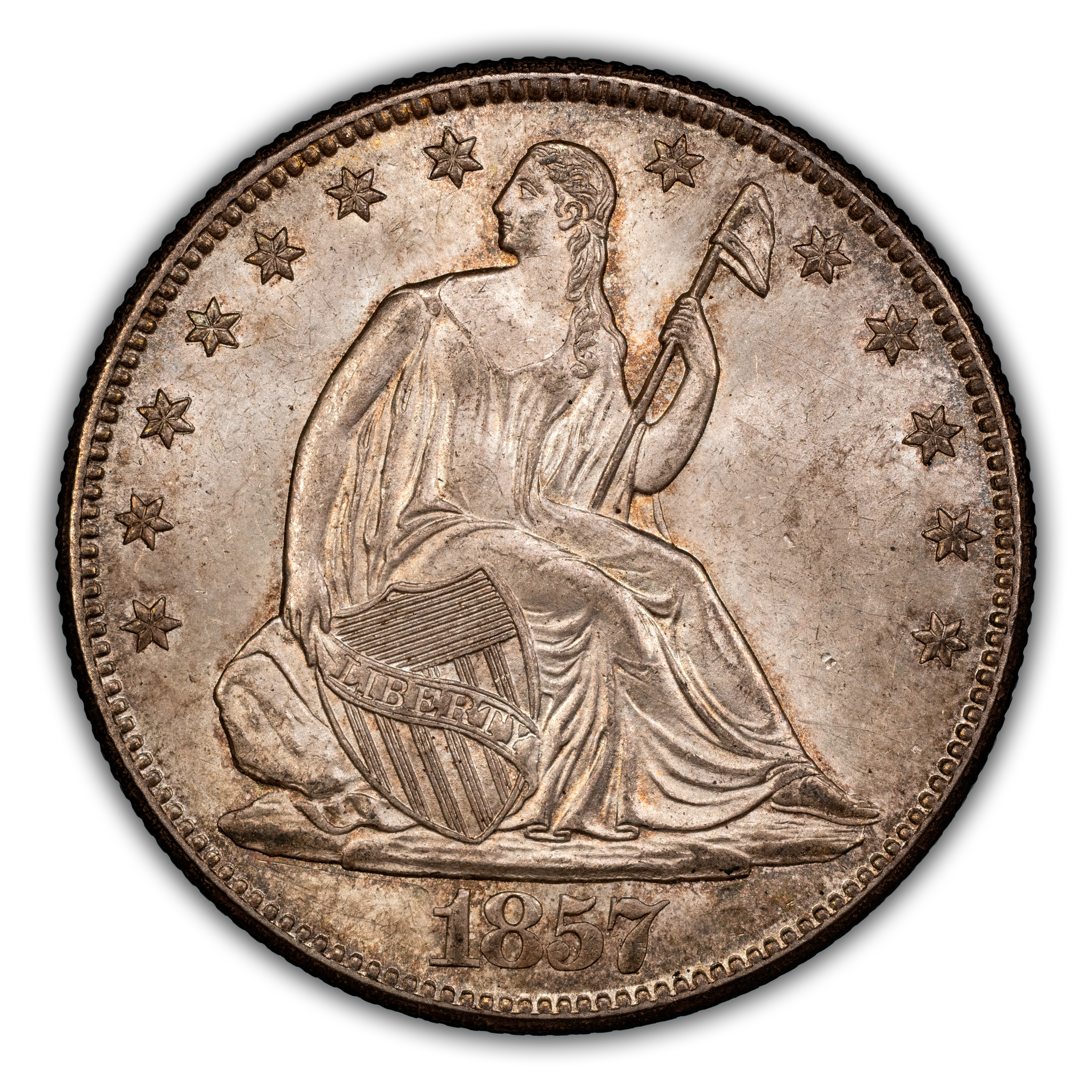 1857-O 50c MS