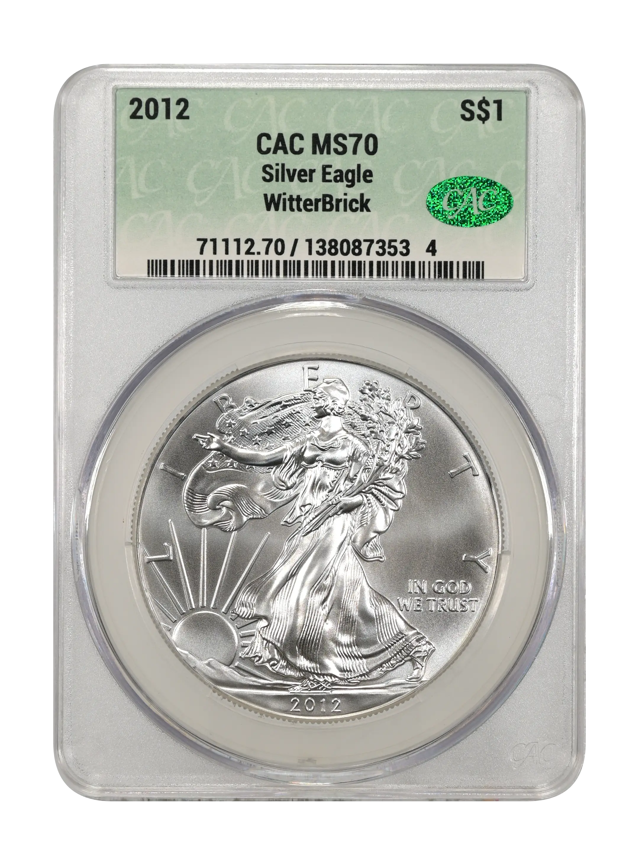 2012 $1  Silver Eagle MS thumbnail 18
