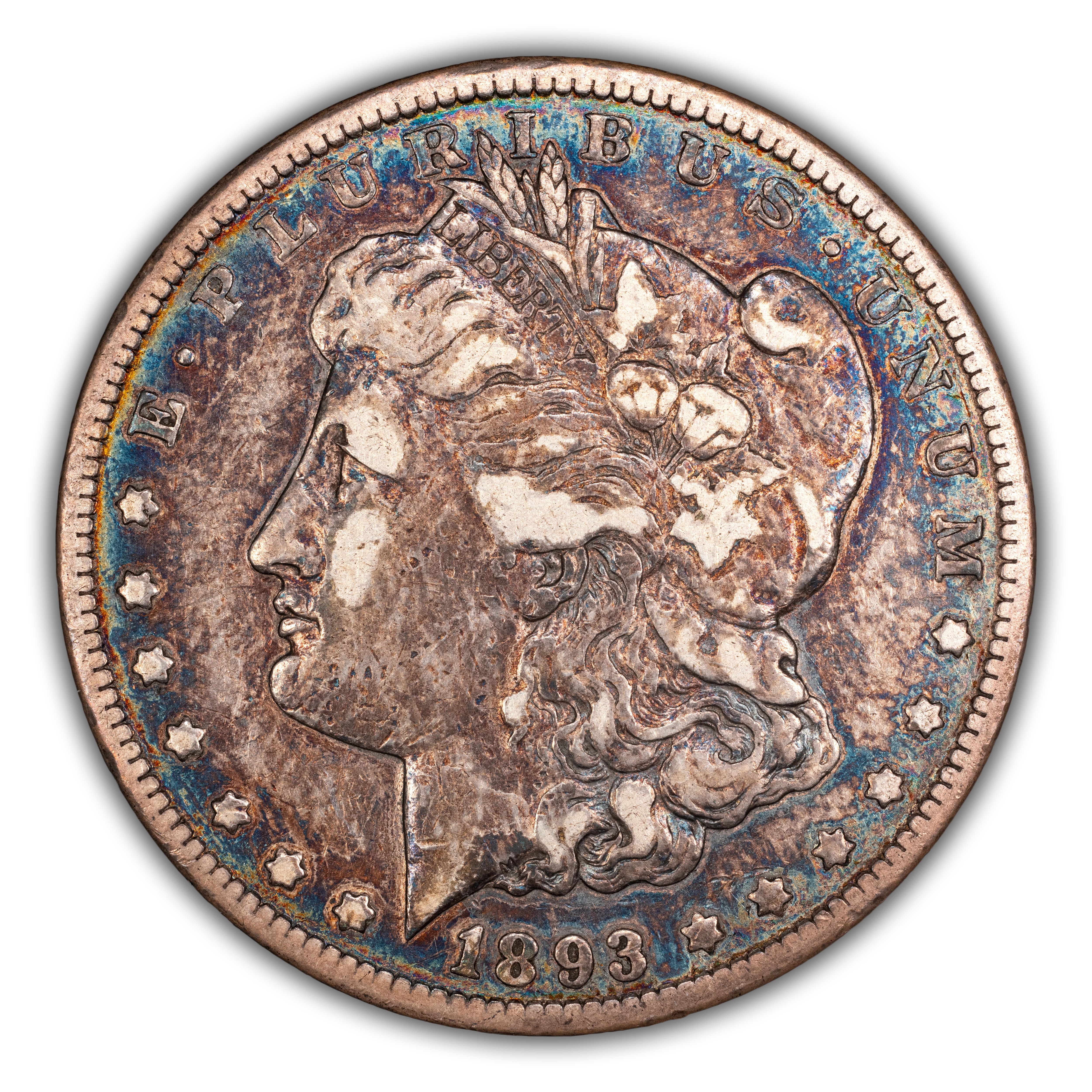 1893-CC $1  Doubled 3, Far Date, VAM-4 MS thumbnail 4