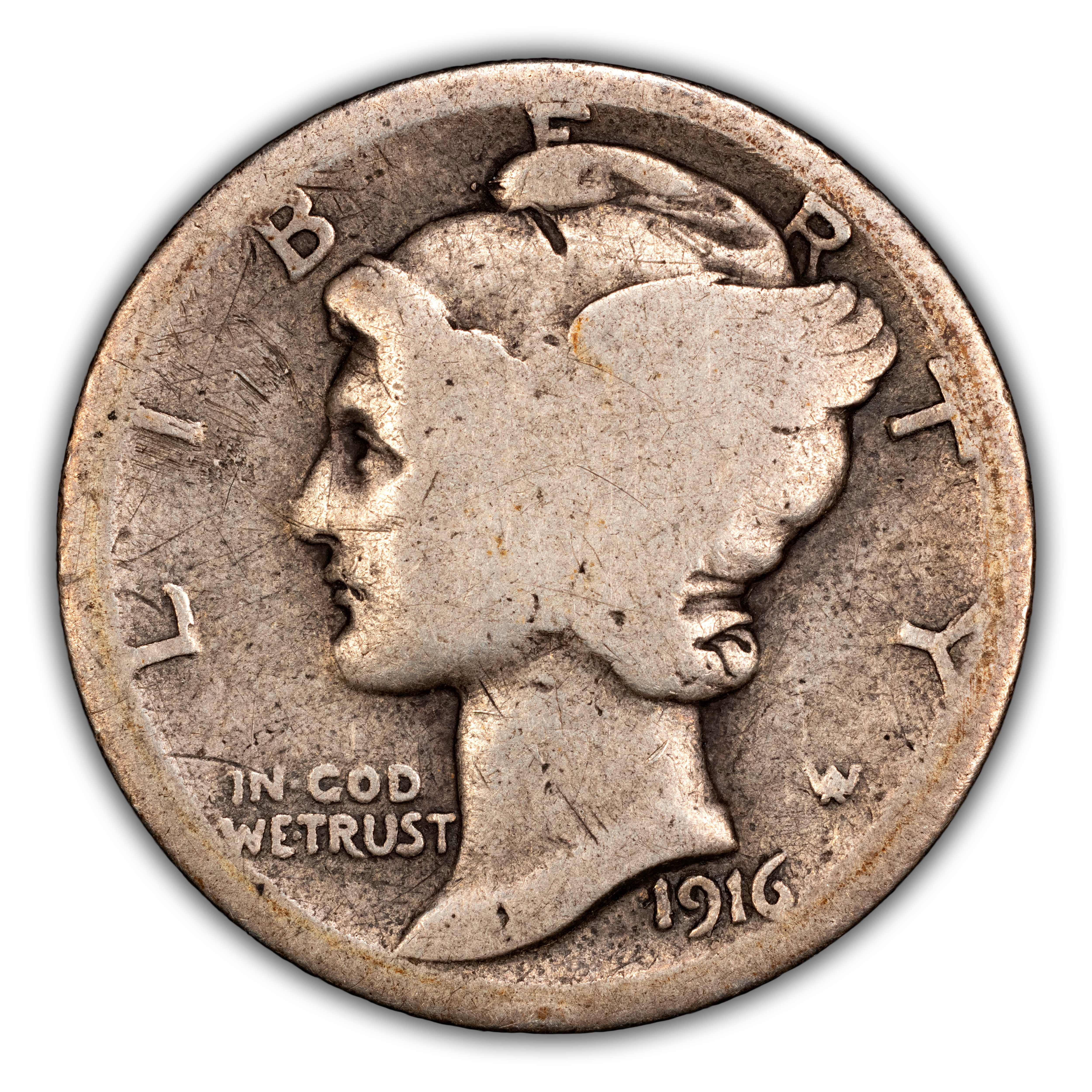 1916-D 10c MS thumbnail 5