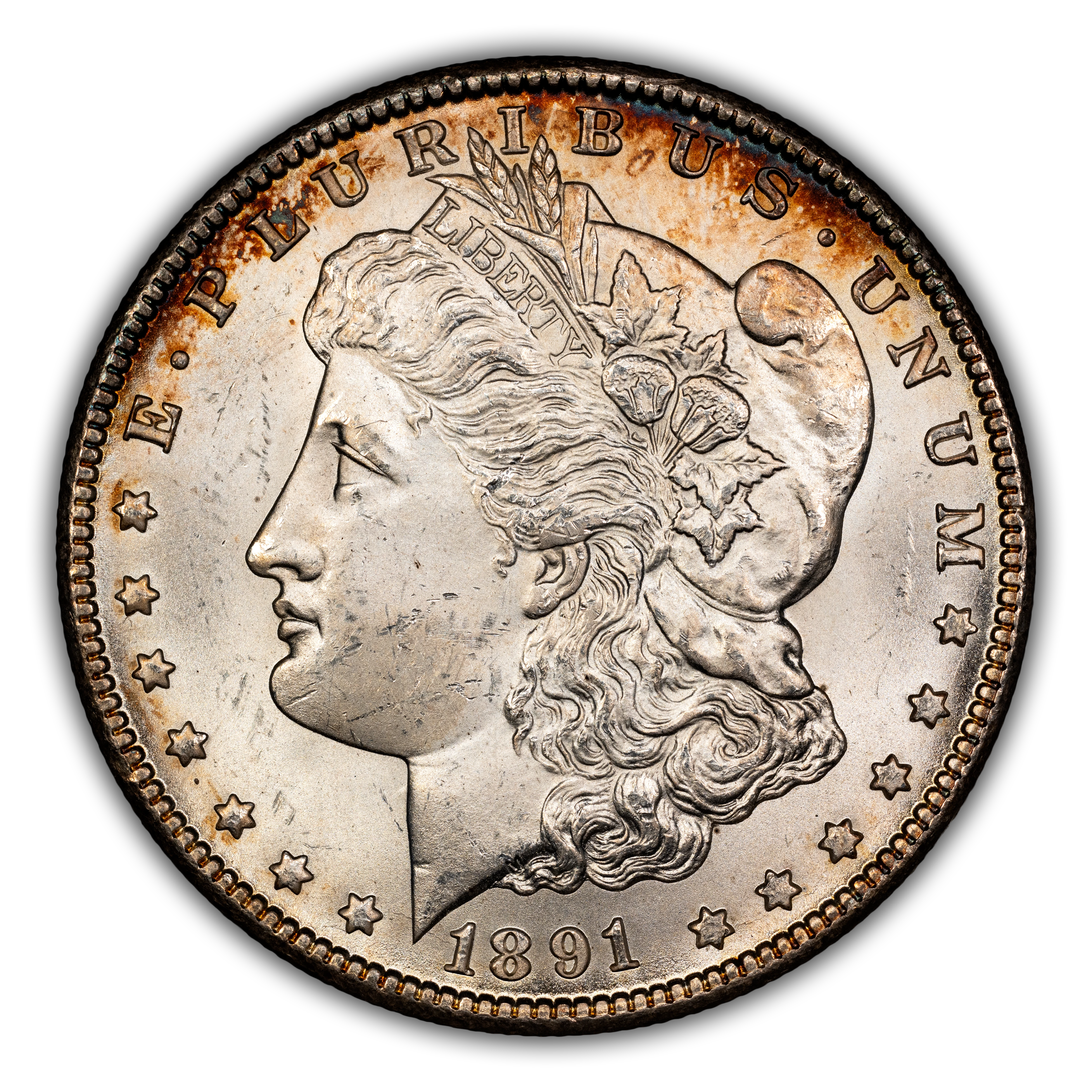 1891-CC $1  Near Date, C/C Right, VAM-4 MS thumbnail 3
