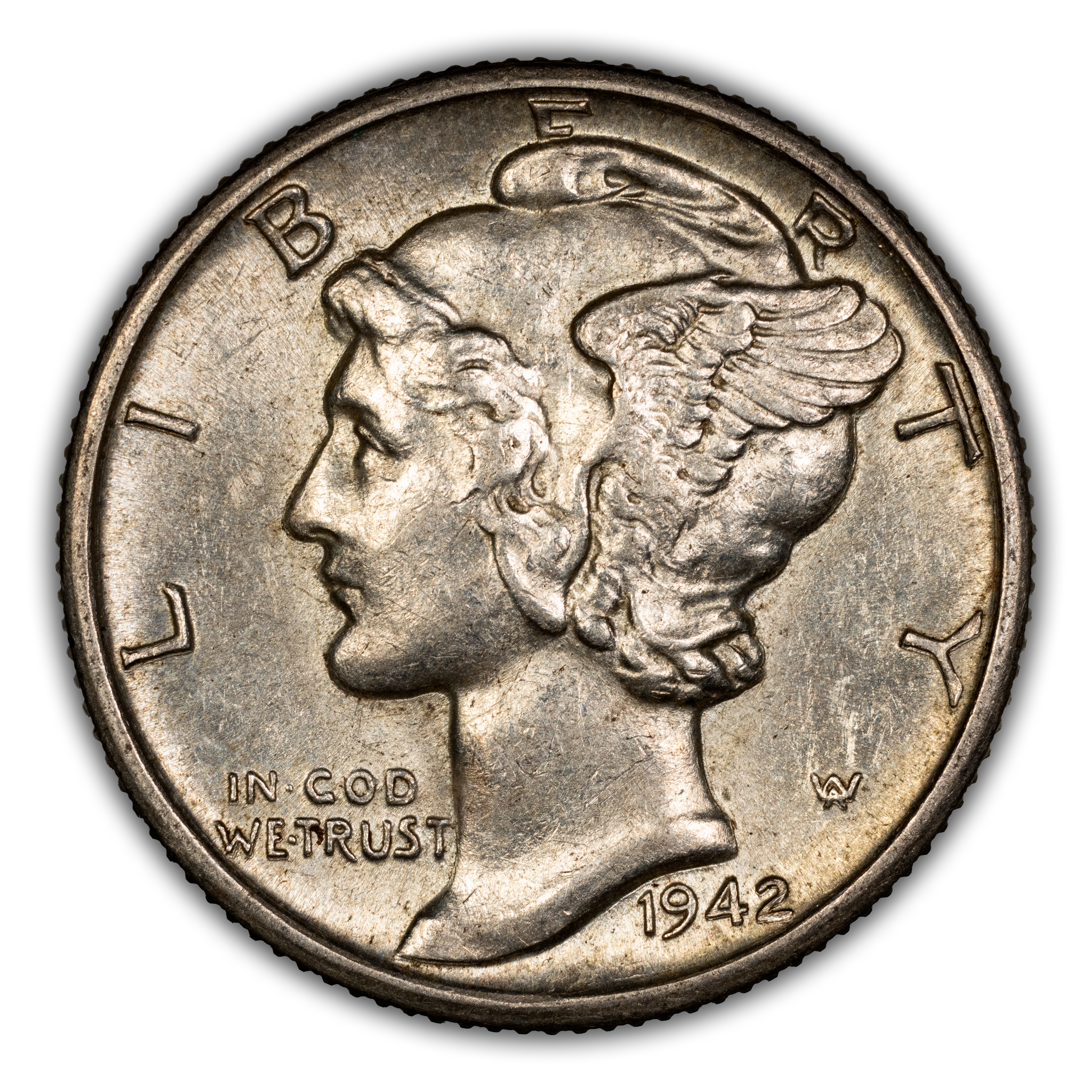 1942-D 10c MS thumbnail 3