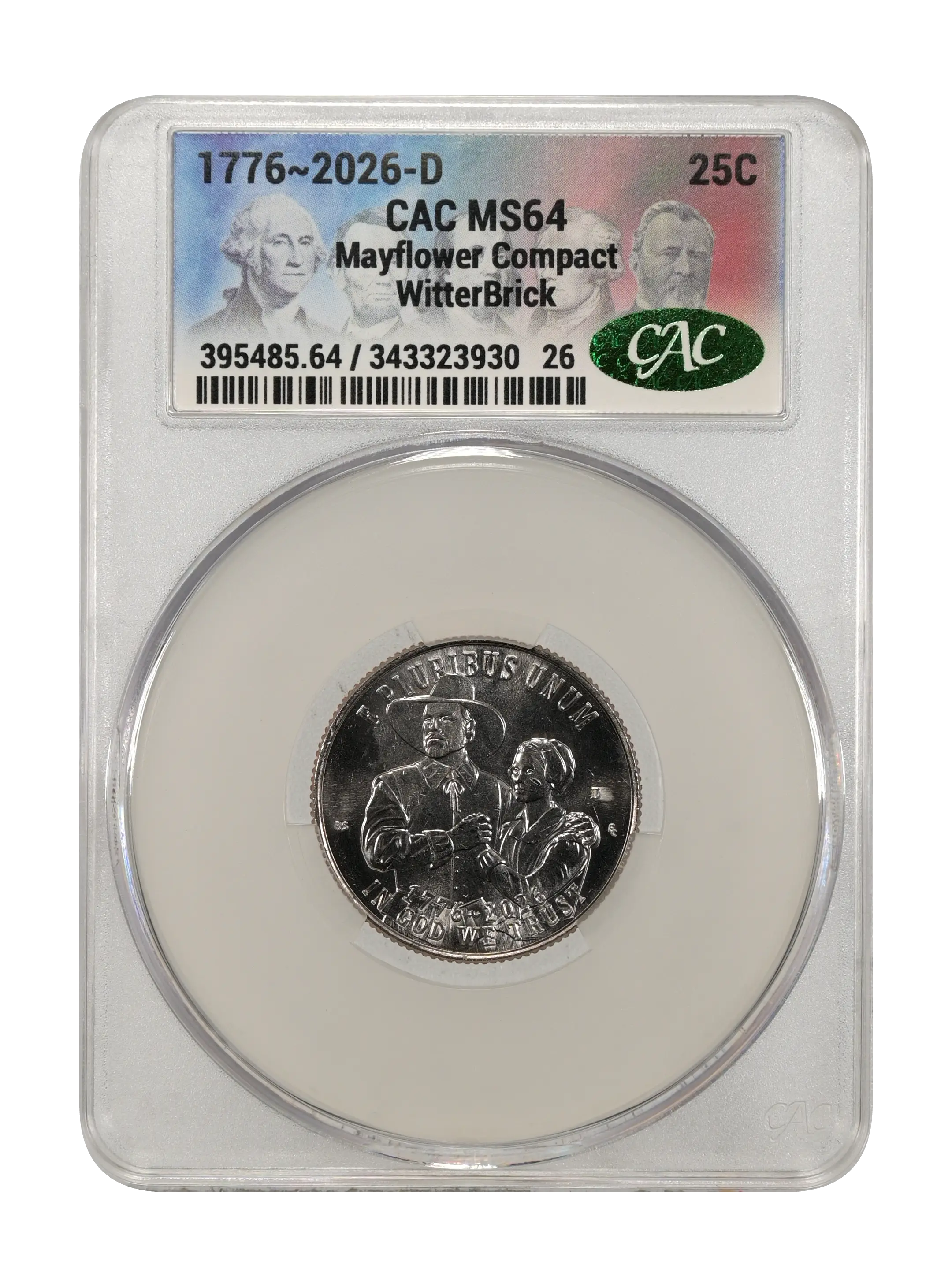 1776~2026-D 25c Mayflower Compact MS thumbnail 5