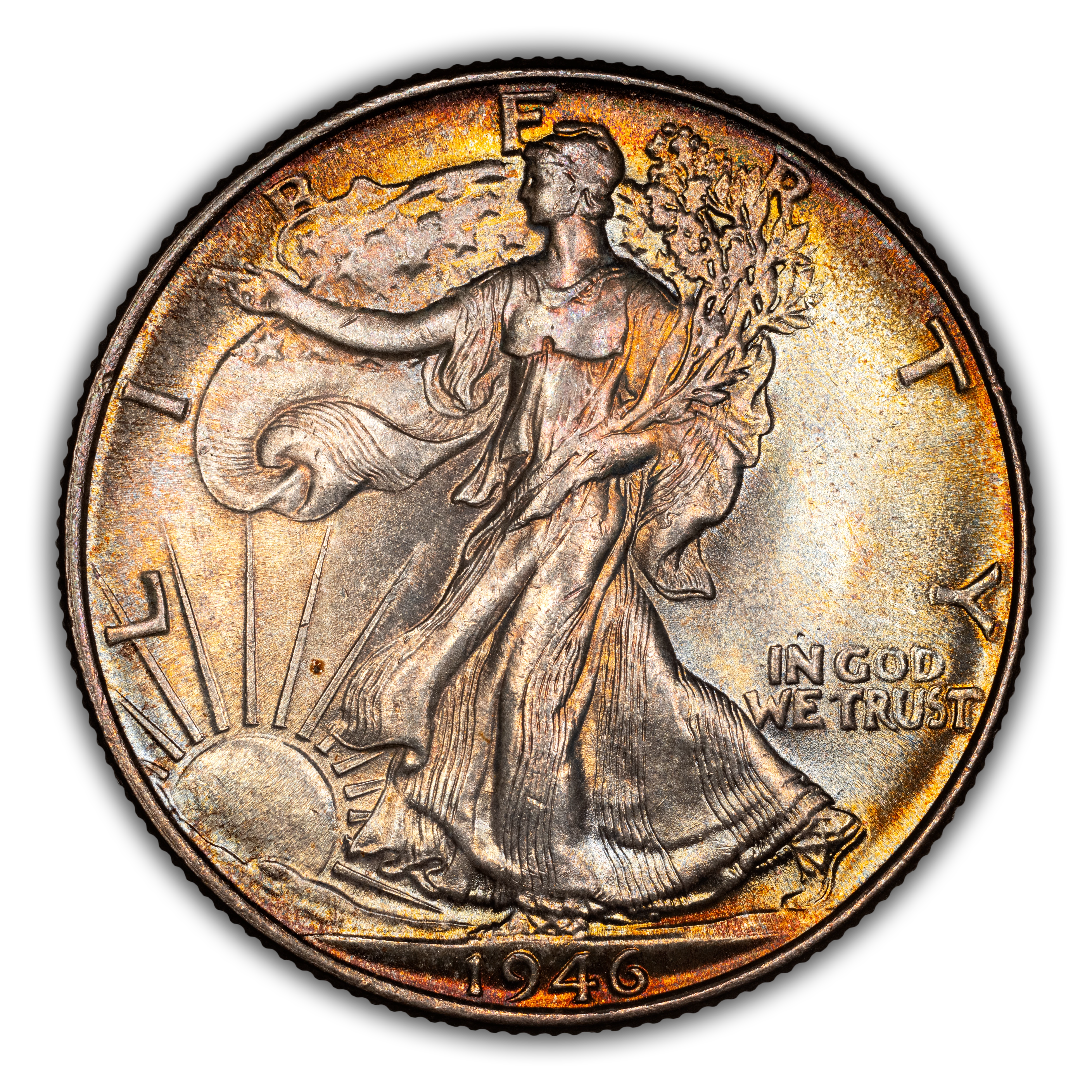 1946 50c Doubled Die Reverse MS