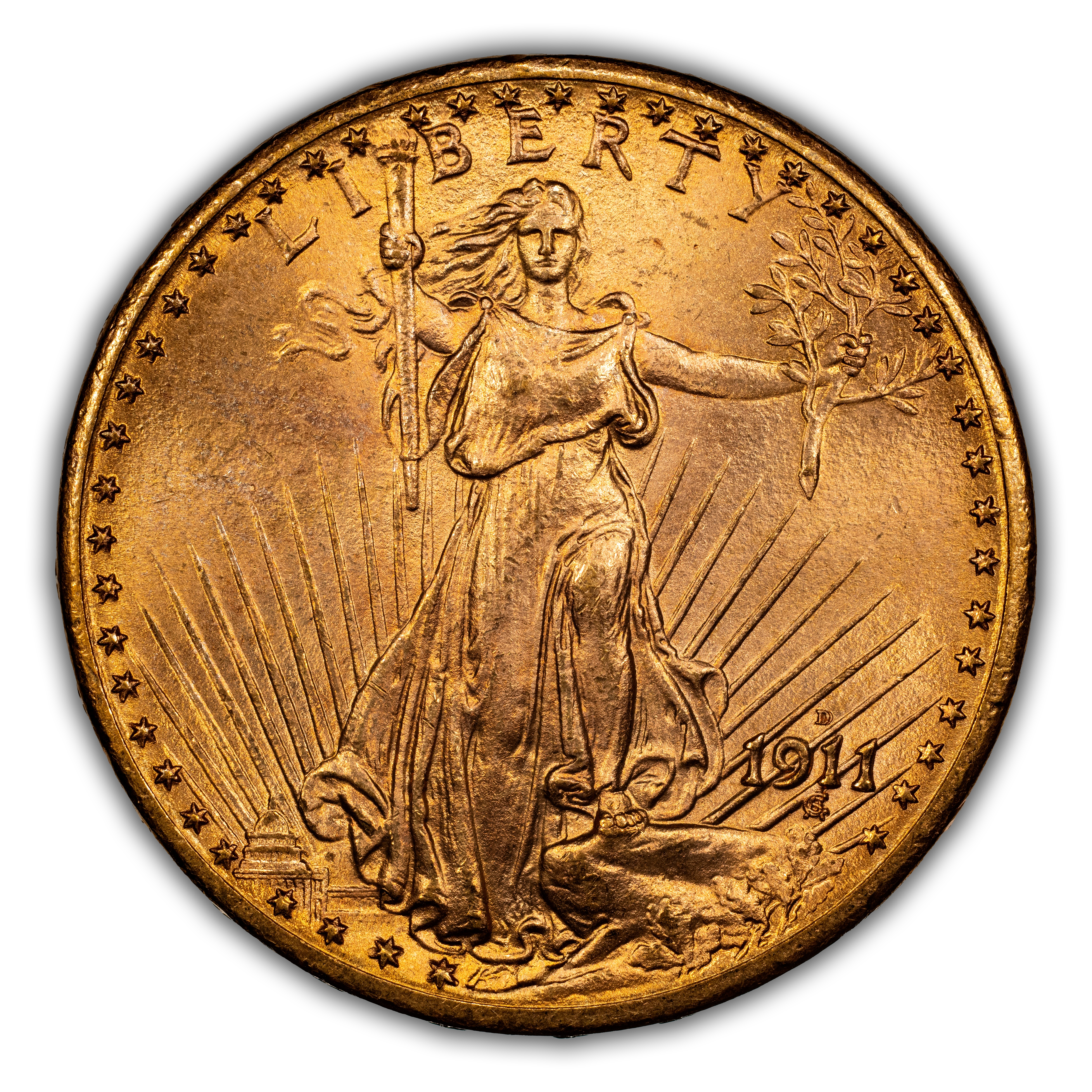 1911-D/D $20  MS thumbnail 2