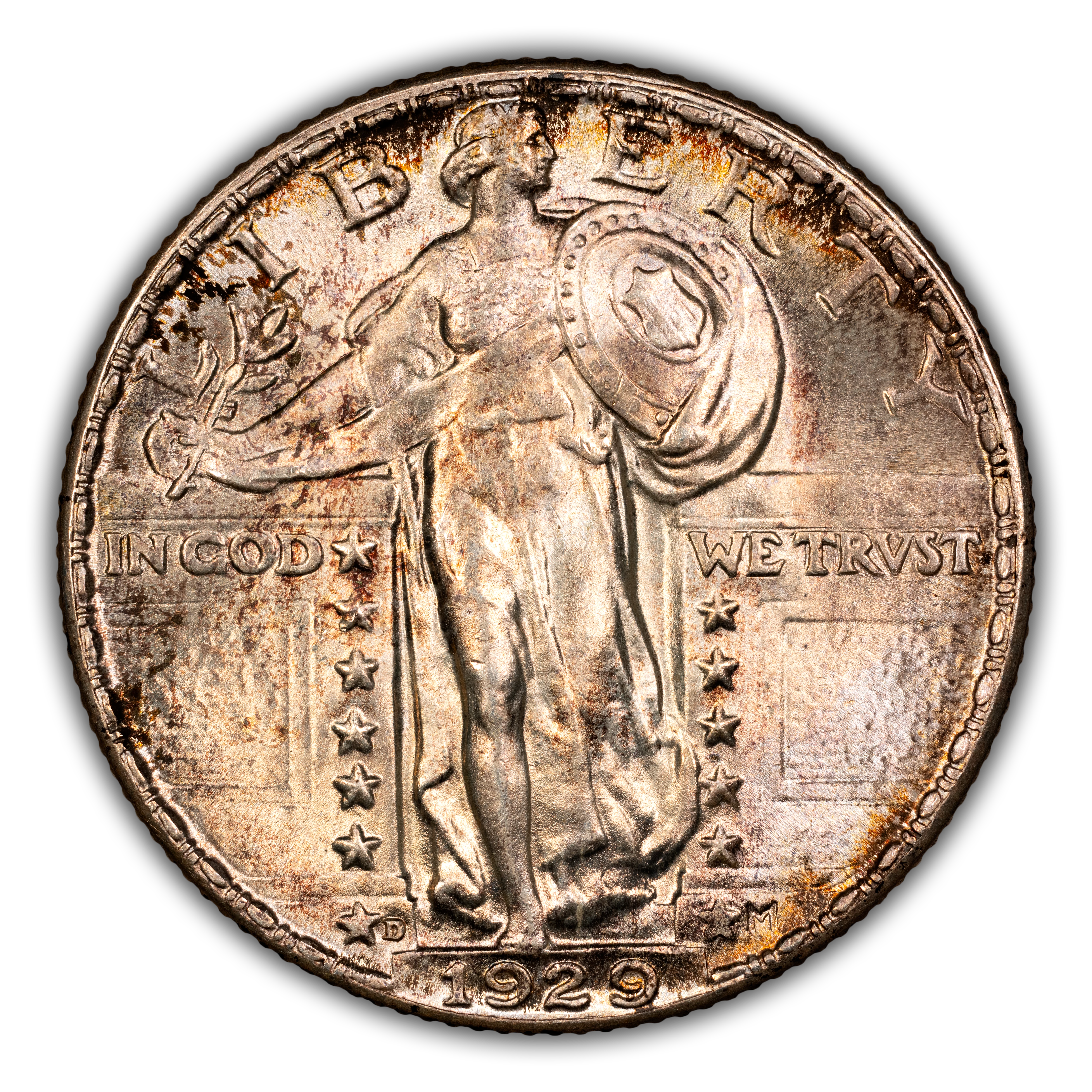 1929-D 25c MS FH