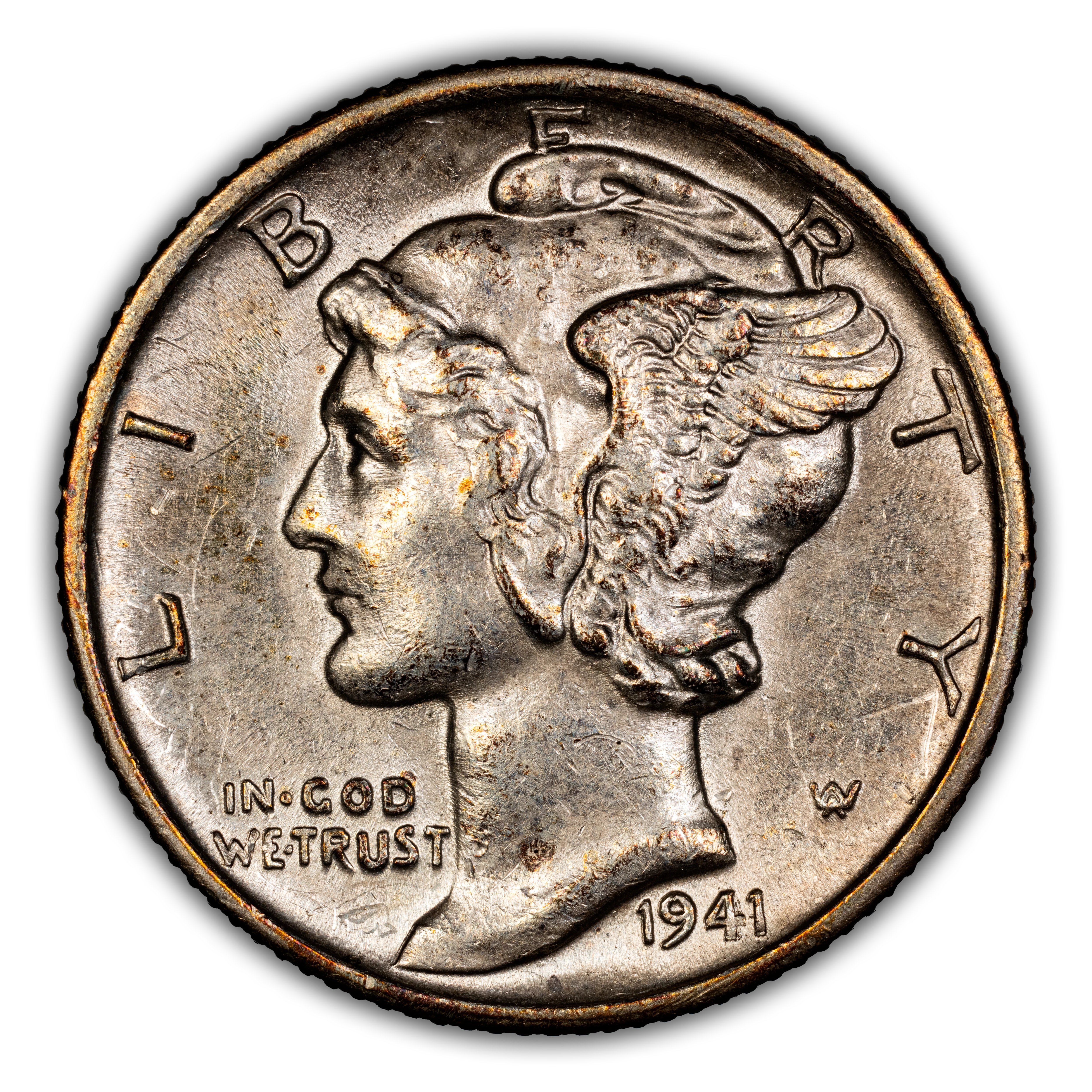 1941-S/S 10c Repunched Mintmark, FS-501 MS FB thumbnail 2