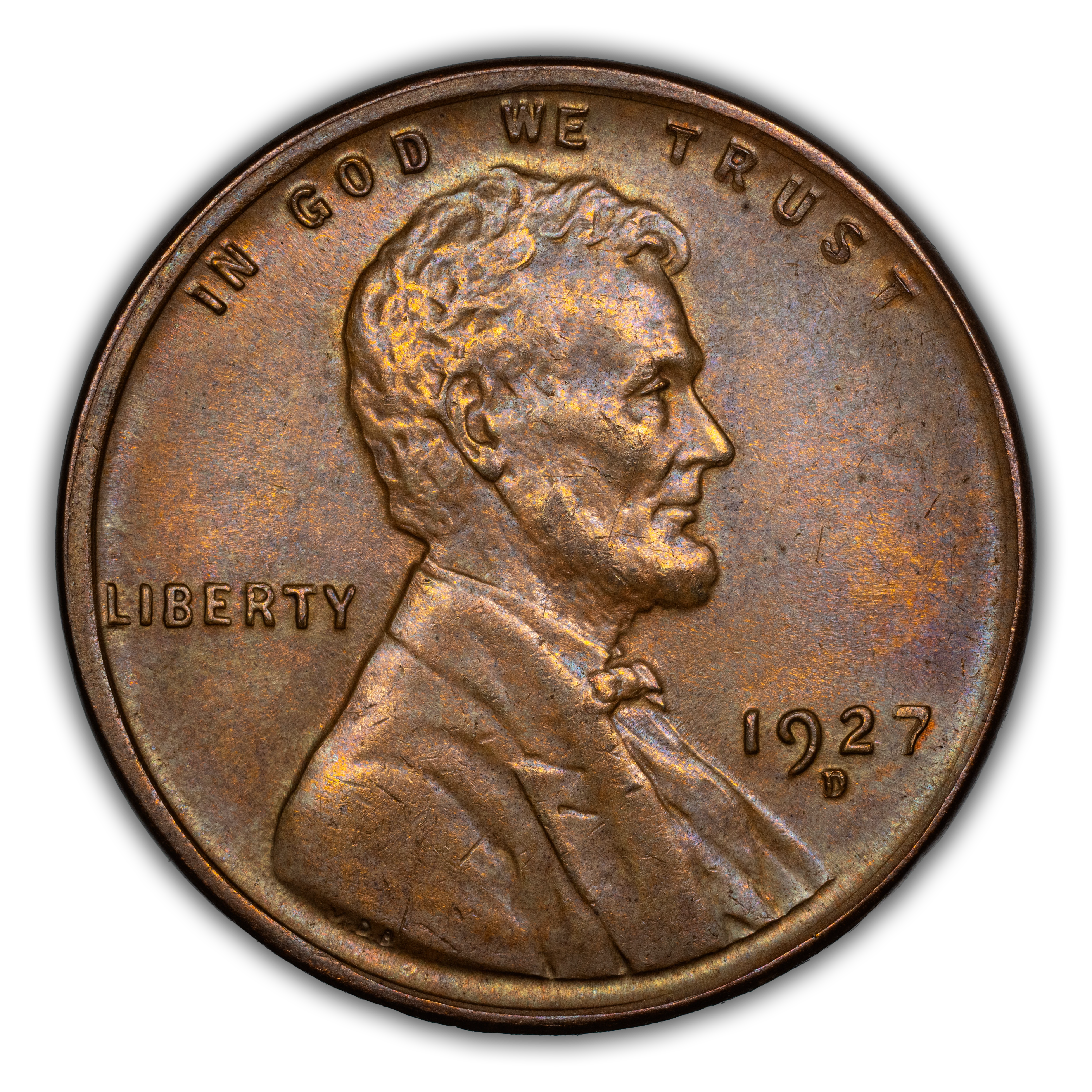 1927-D/D 1c Repunched Mintmark, FS-501 MS BN