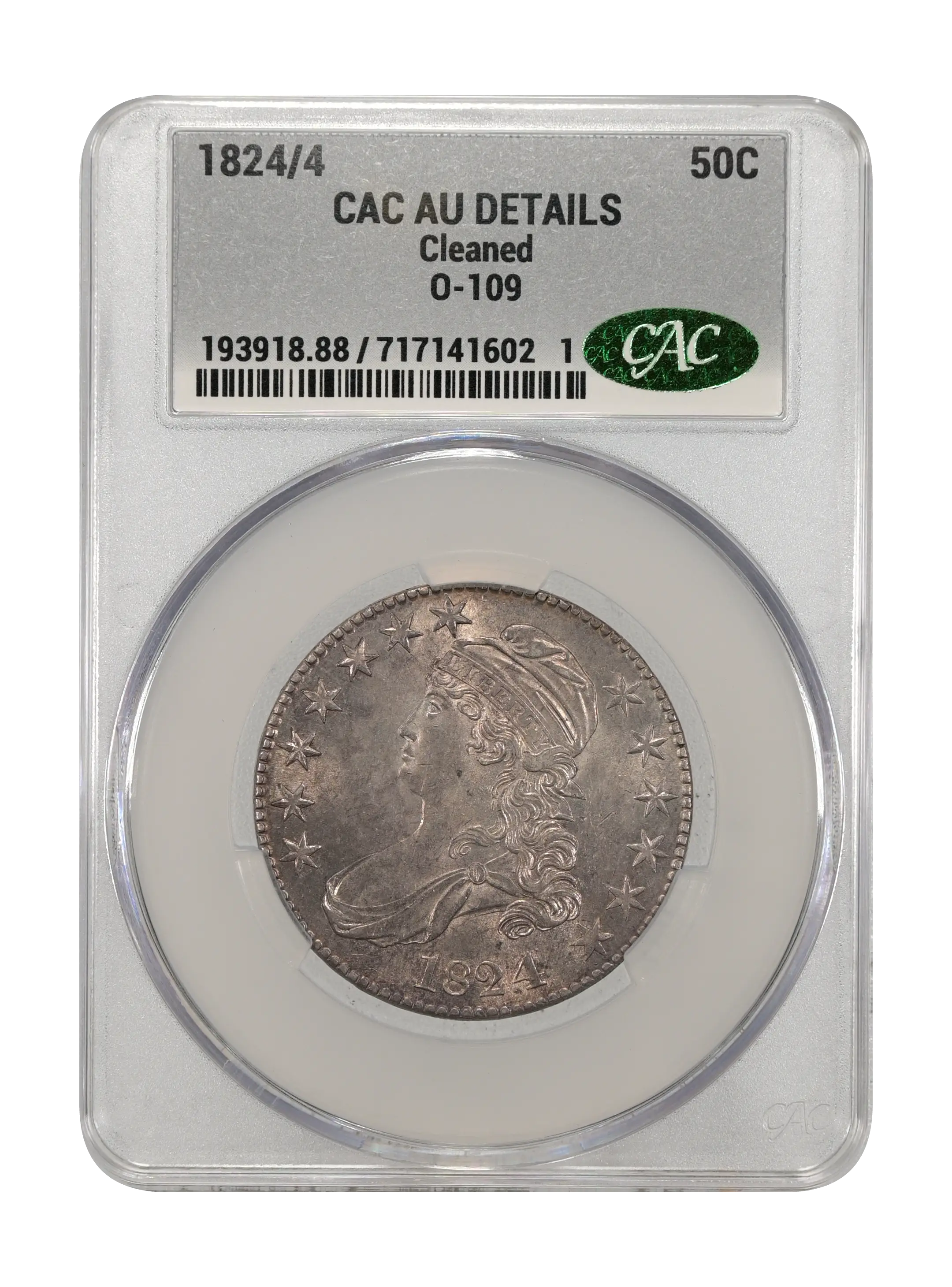 1824/4 50c Overdate, O-109 MS thumbnail 13