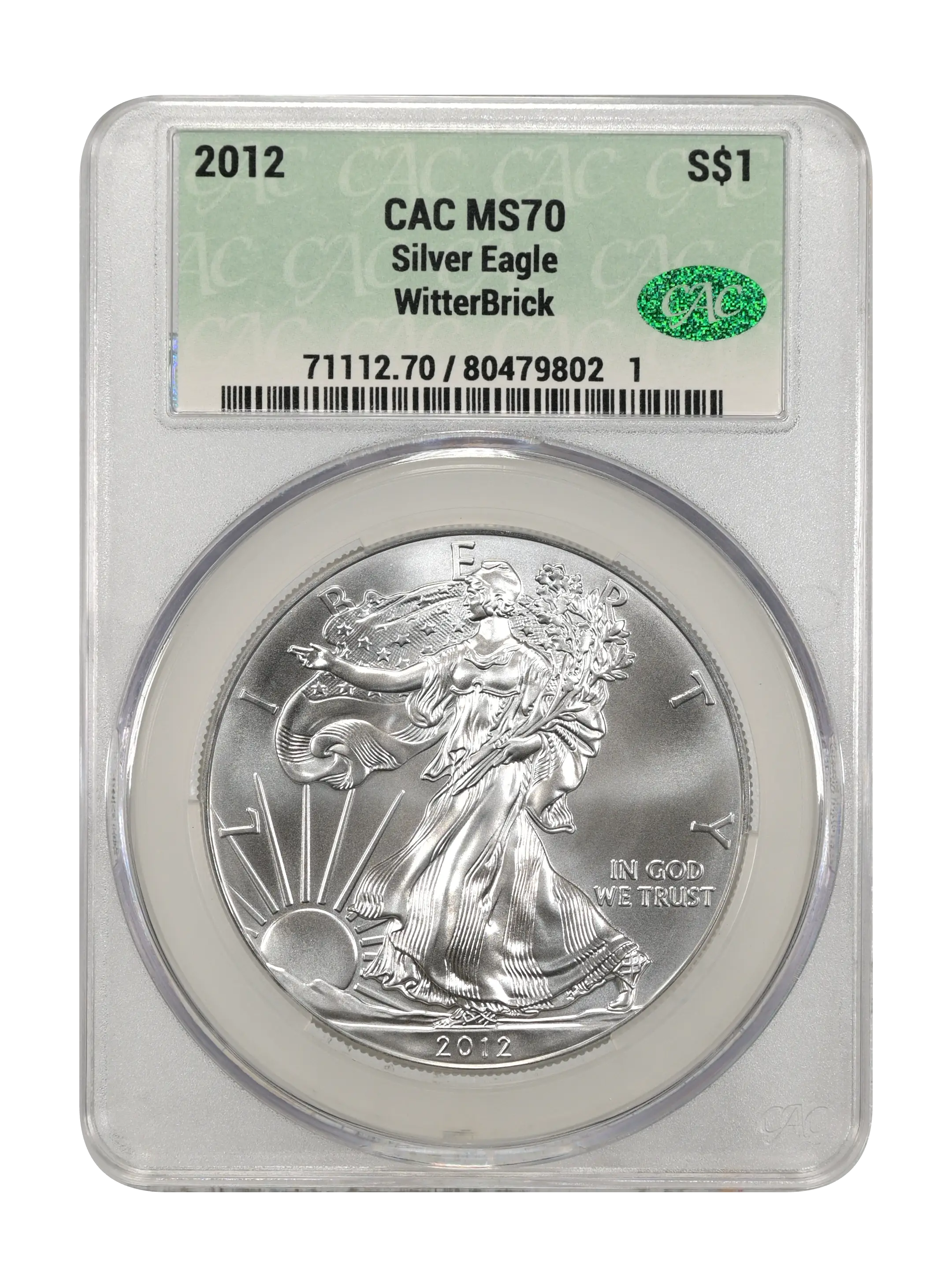 2012 $1  Silver Eagle MS thumbnail 17