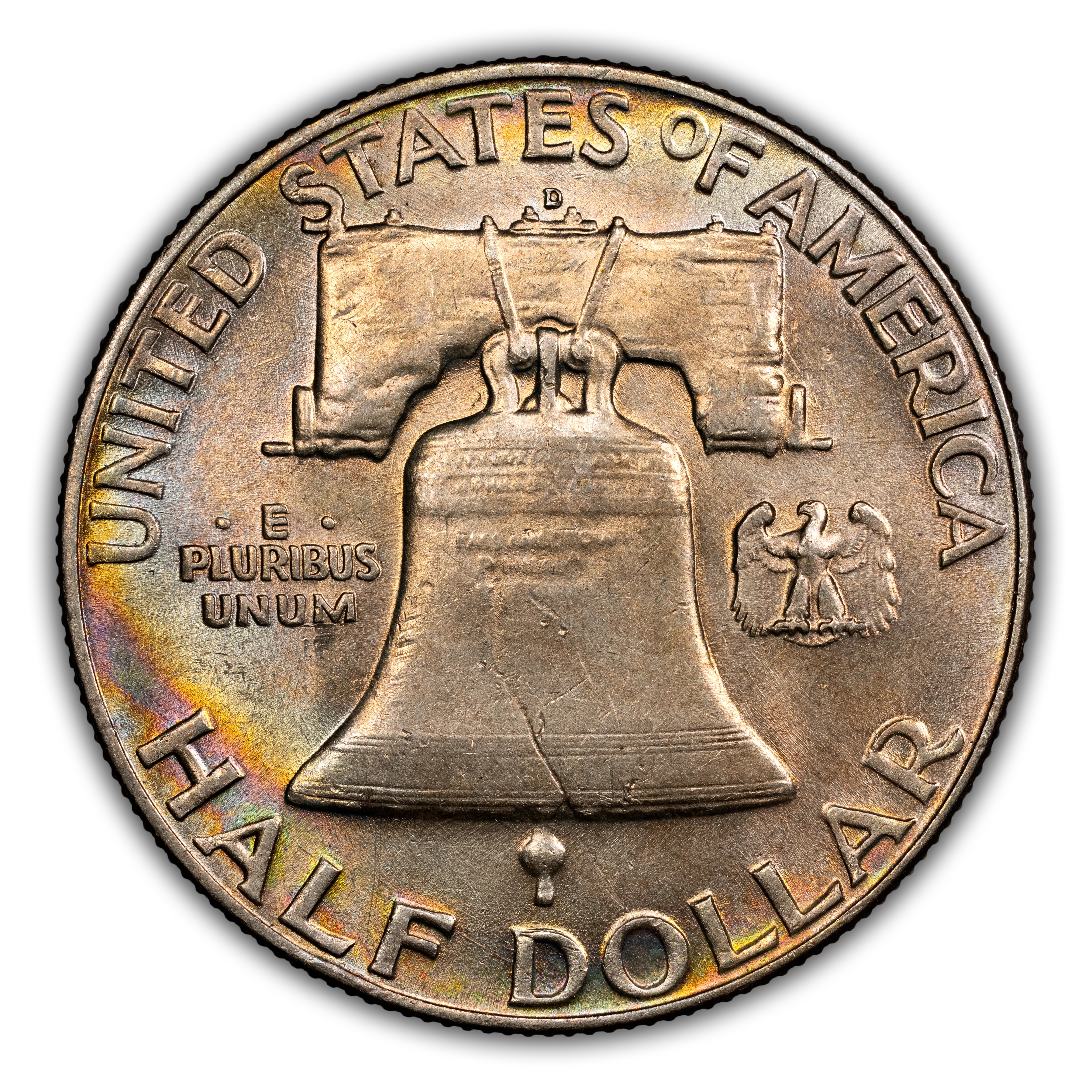 1953-D 50c Obverse Die Clash, FS-402 MS thumbnail 3