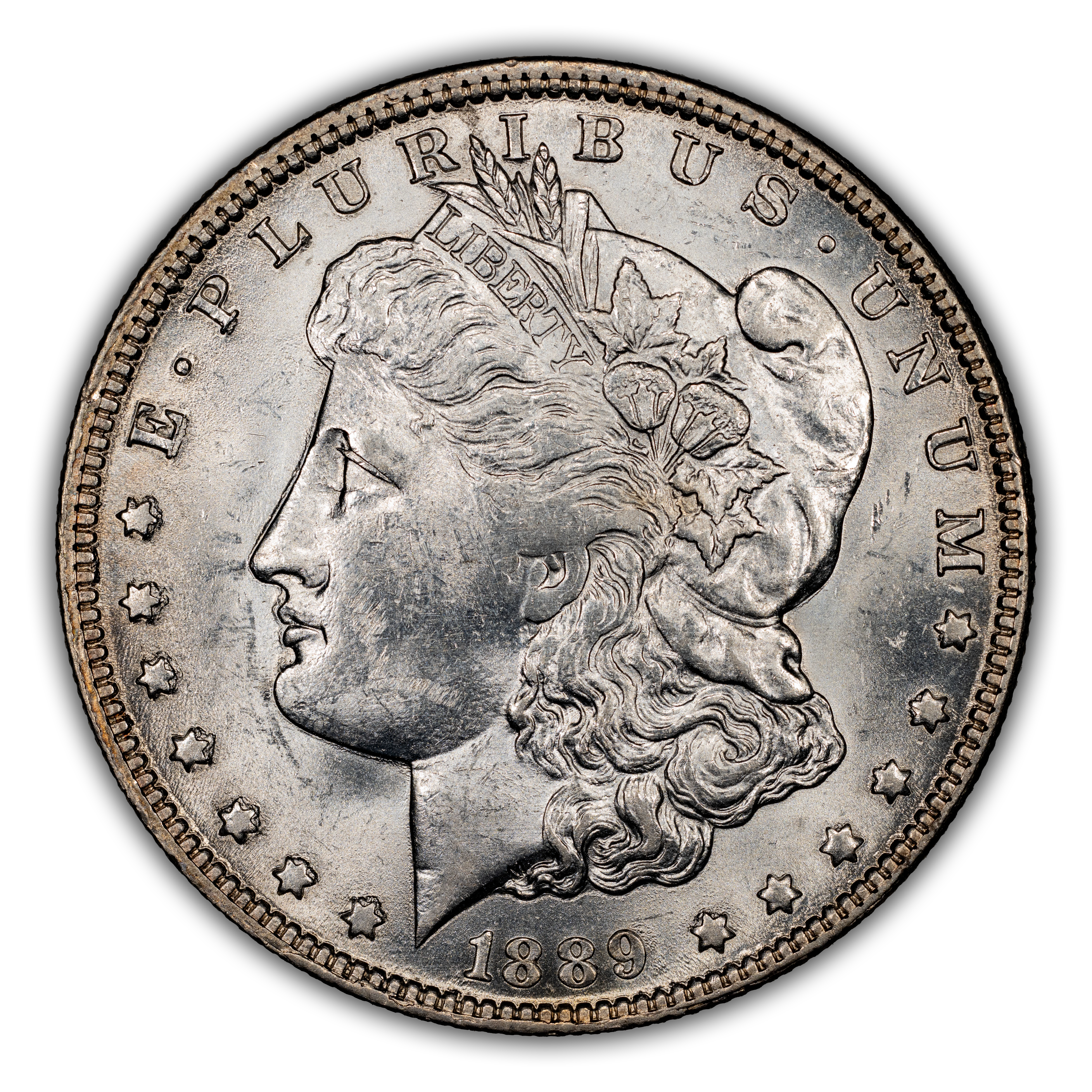 1889-O $1 Crumbled Stars, VAM-13B MS