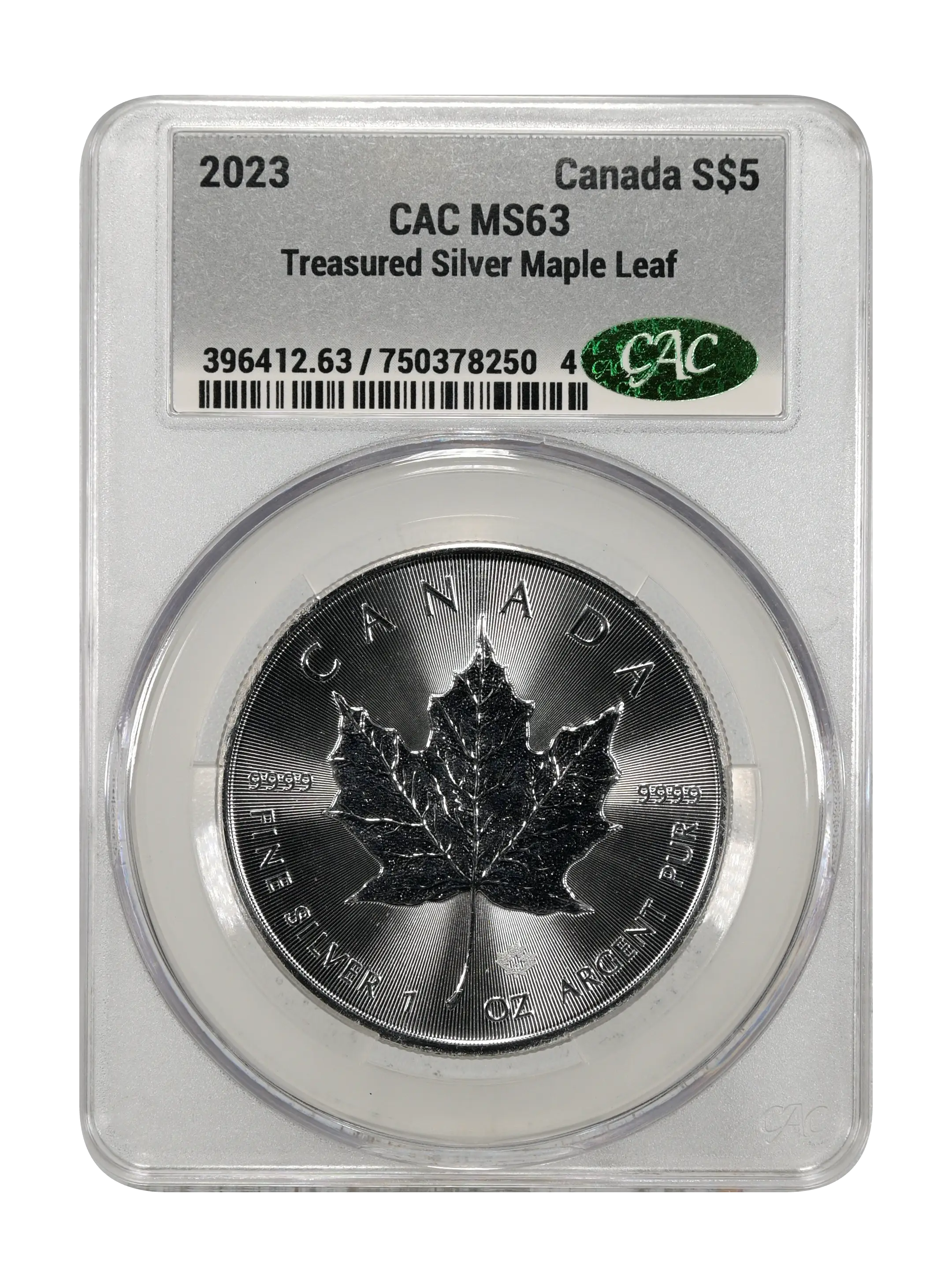 2023 S$5 1oz Silver, Treasured Maple Leaf MS