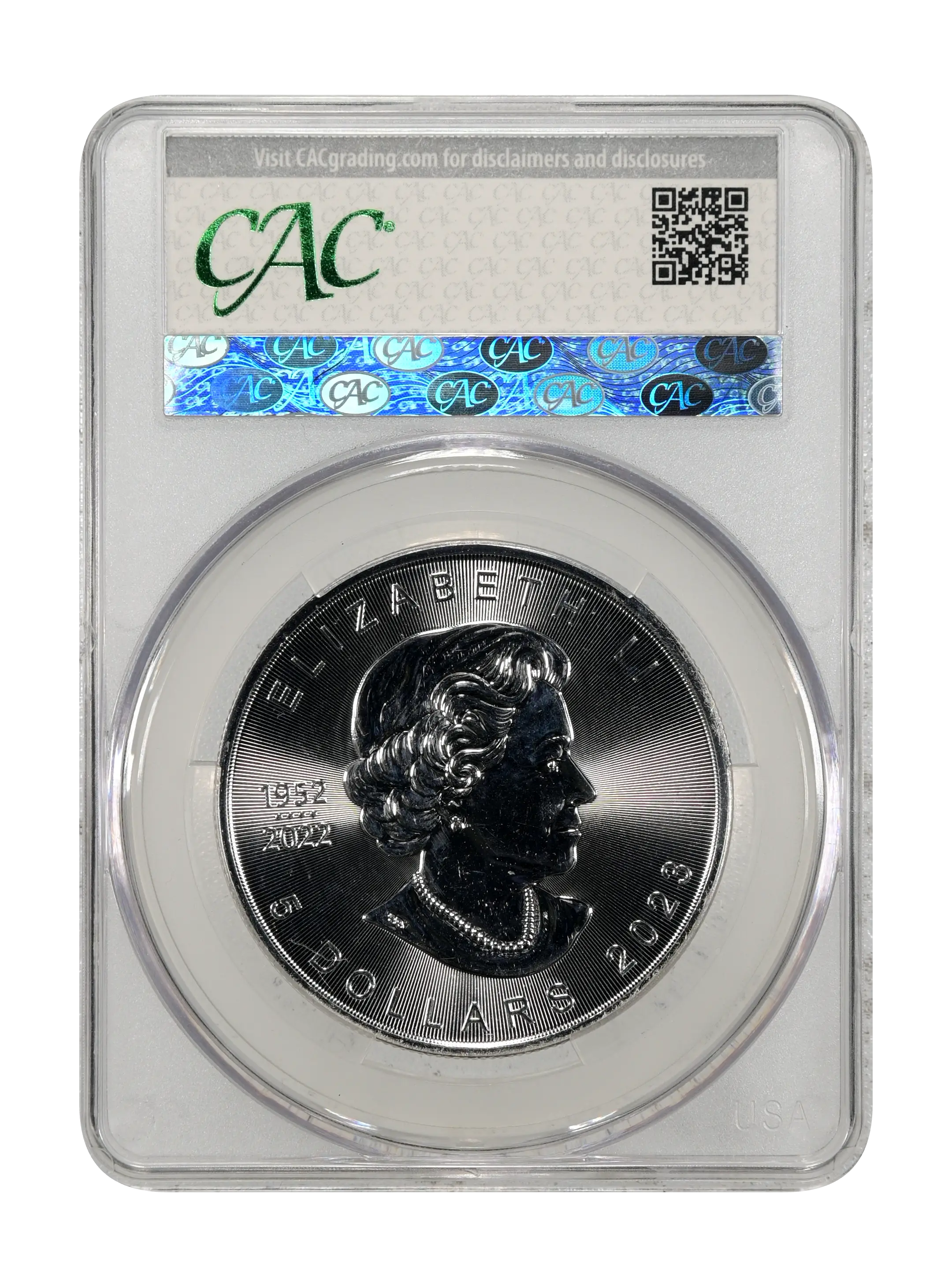 2023 S$5 1oz Silver, Treasured Maple Leaf MS thumbnail 2