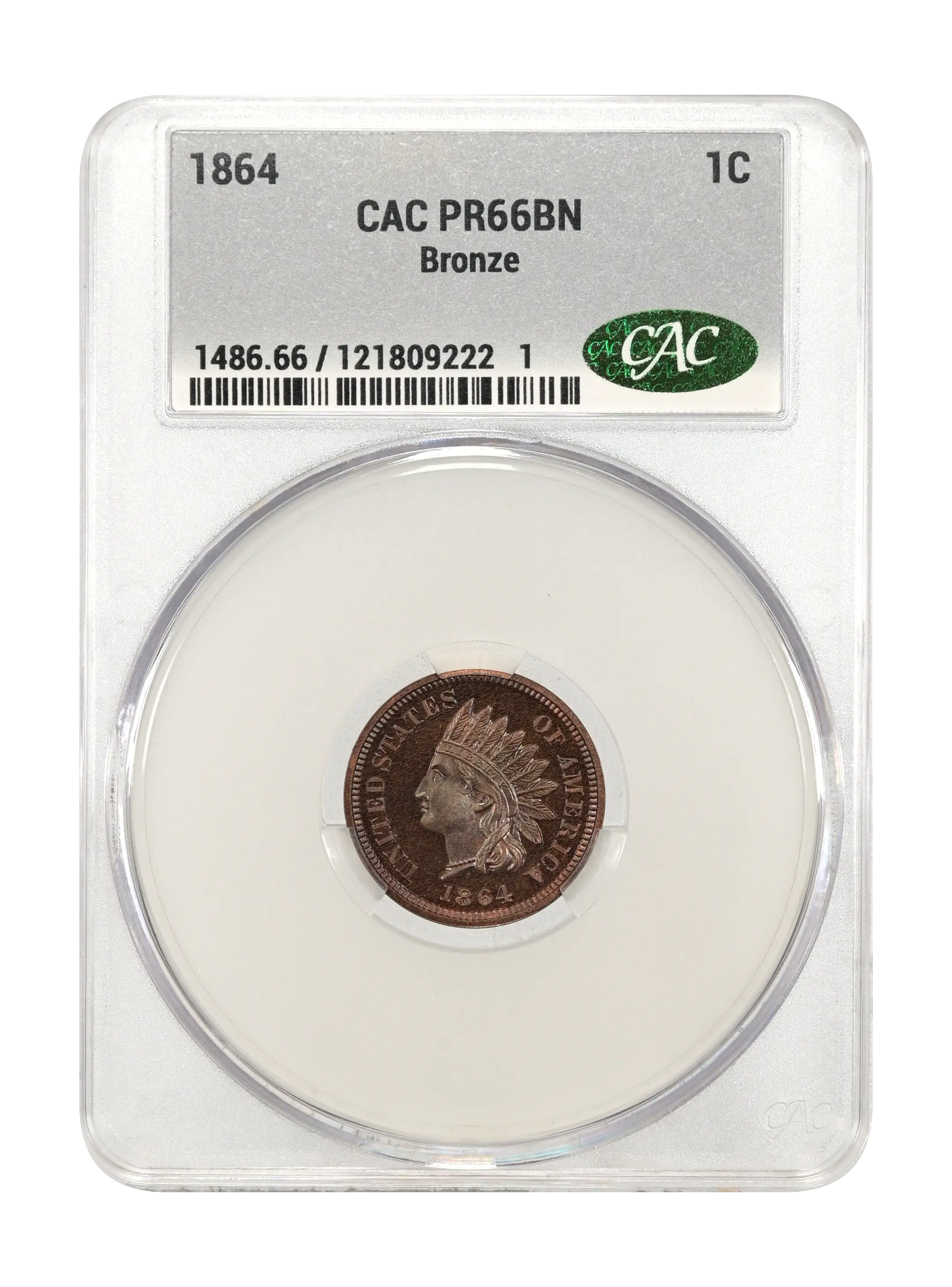 1864 1c Bronze PR BN thumbnail 12
