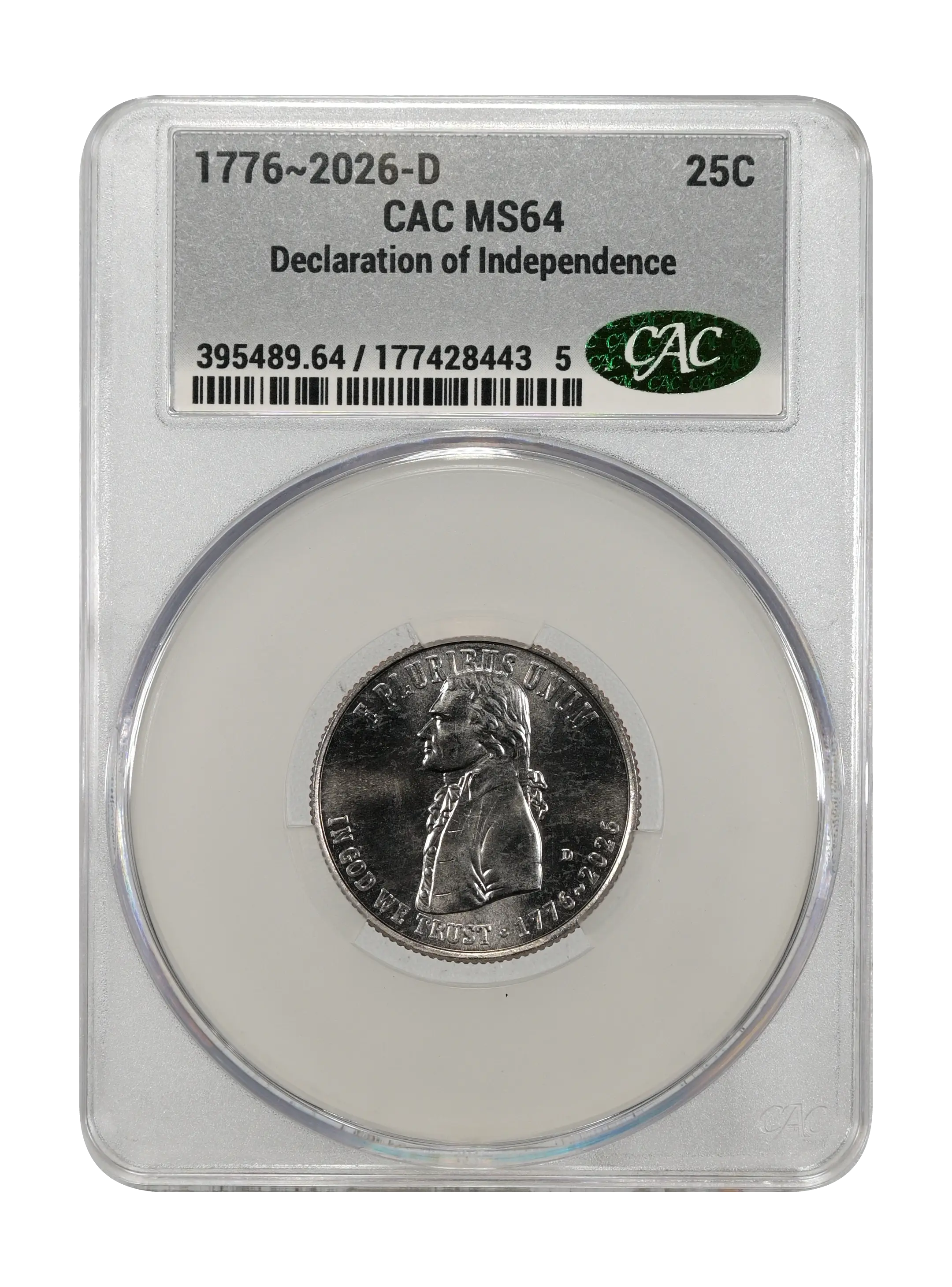 1776~2026-D 25c Declaration of Independence MS thumbnail 19