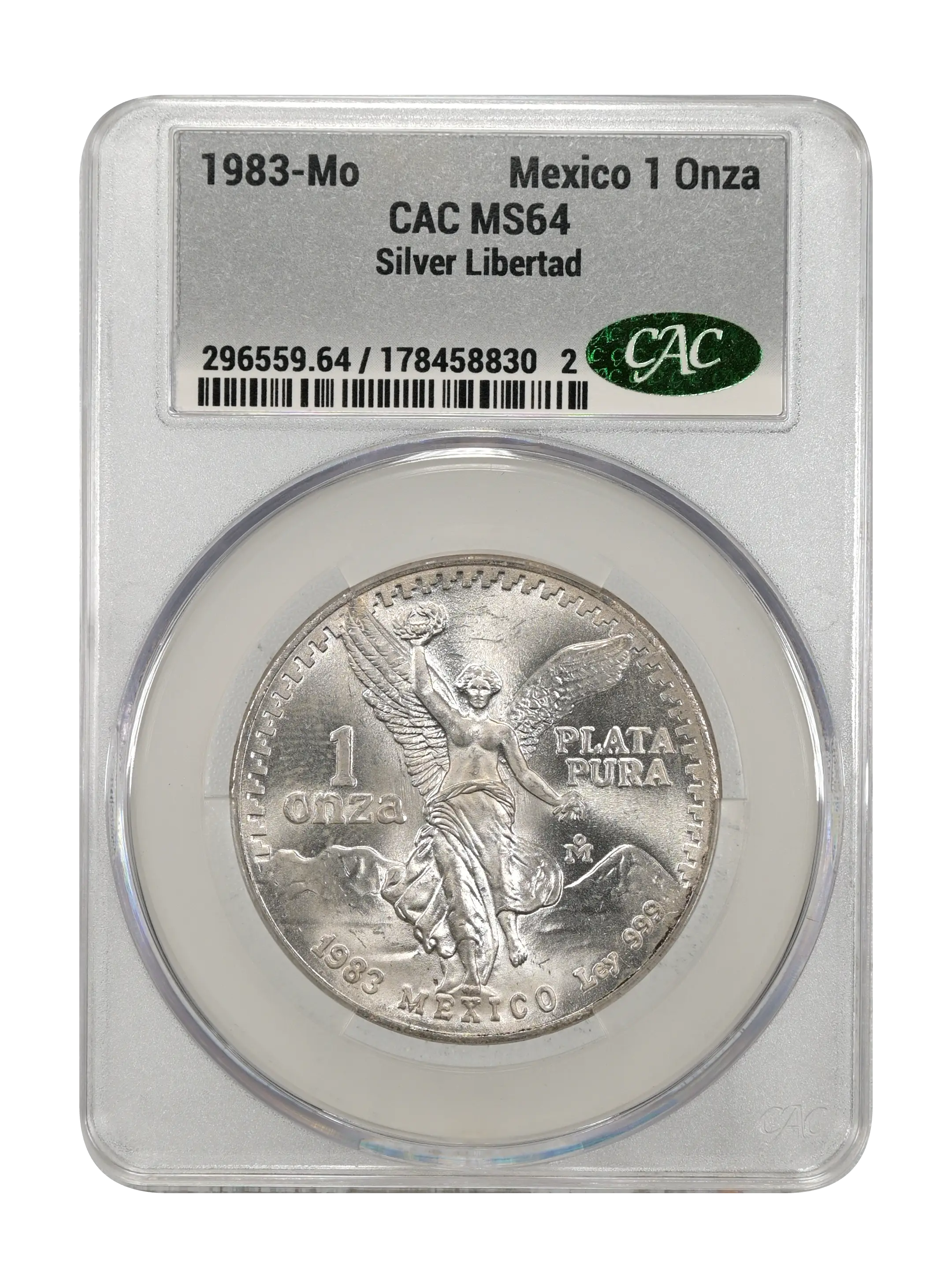 1983-Mo 1 Onza Libertad, Silver MS (KM-494.1) thumbnail 20