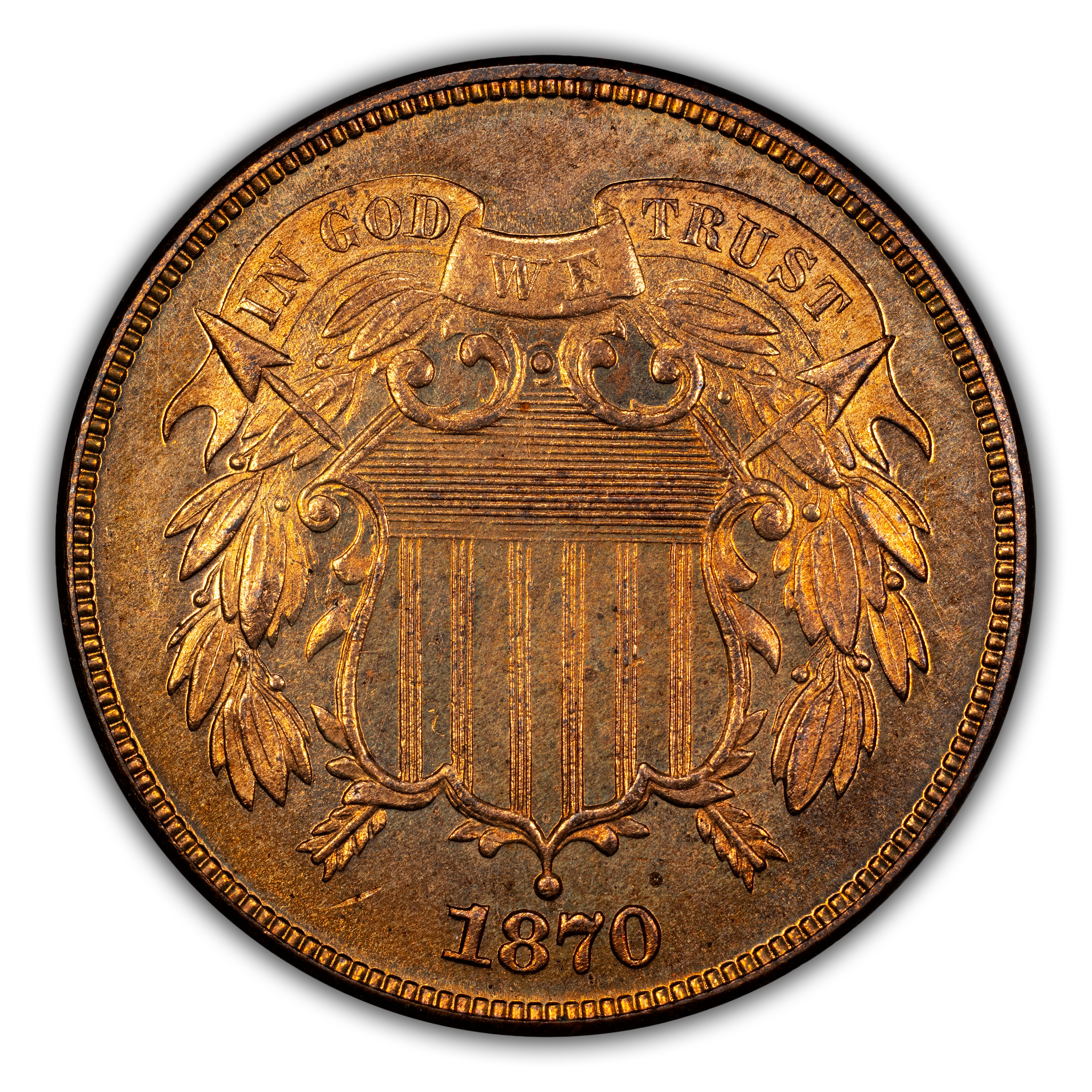 2-Cent Piece Set 2c 12 Coins PR RD thumbnail 13