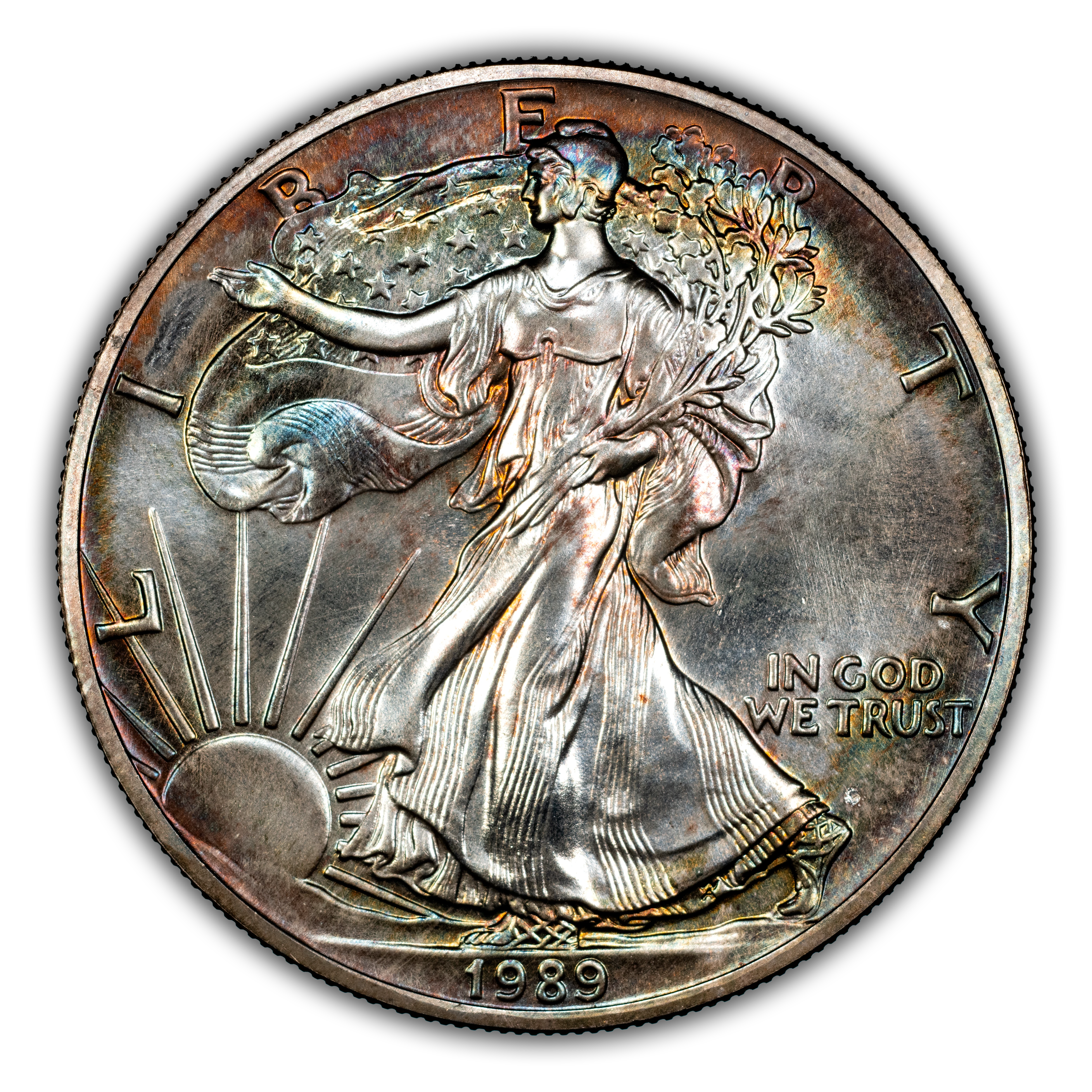 1989 $1  Silver Eagle MS thumbnail 3