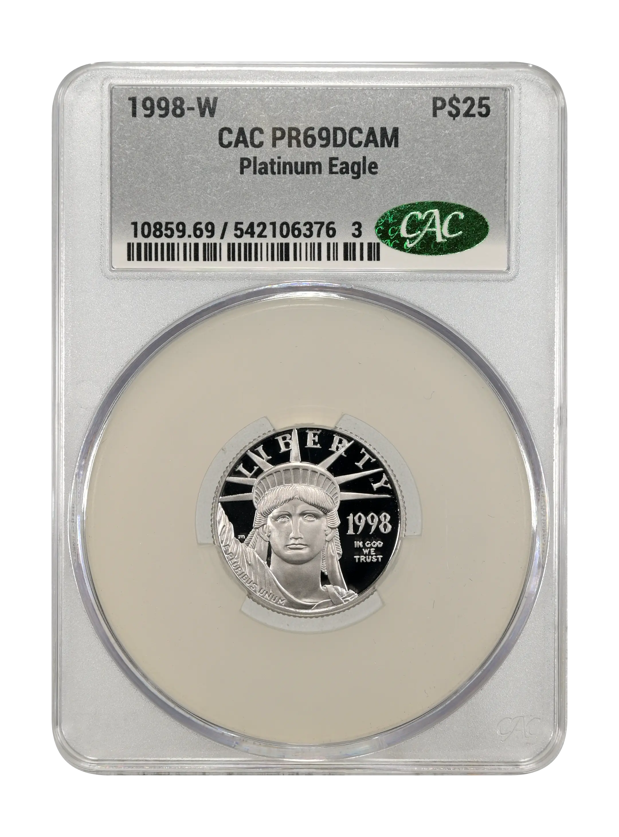 1998-W $25  Platinum Eagle PR DCAM thumbnail 13