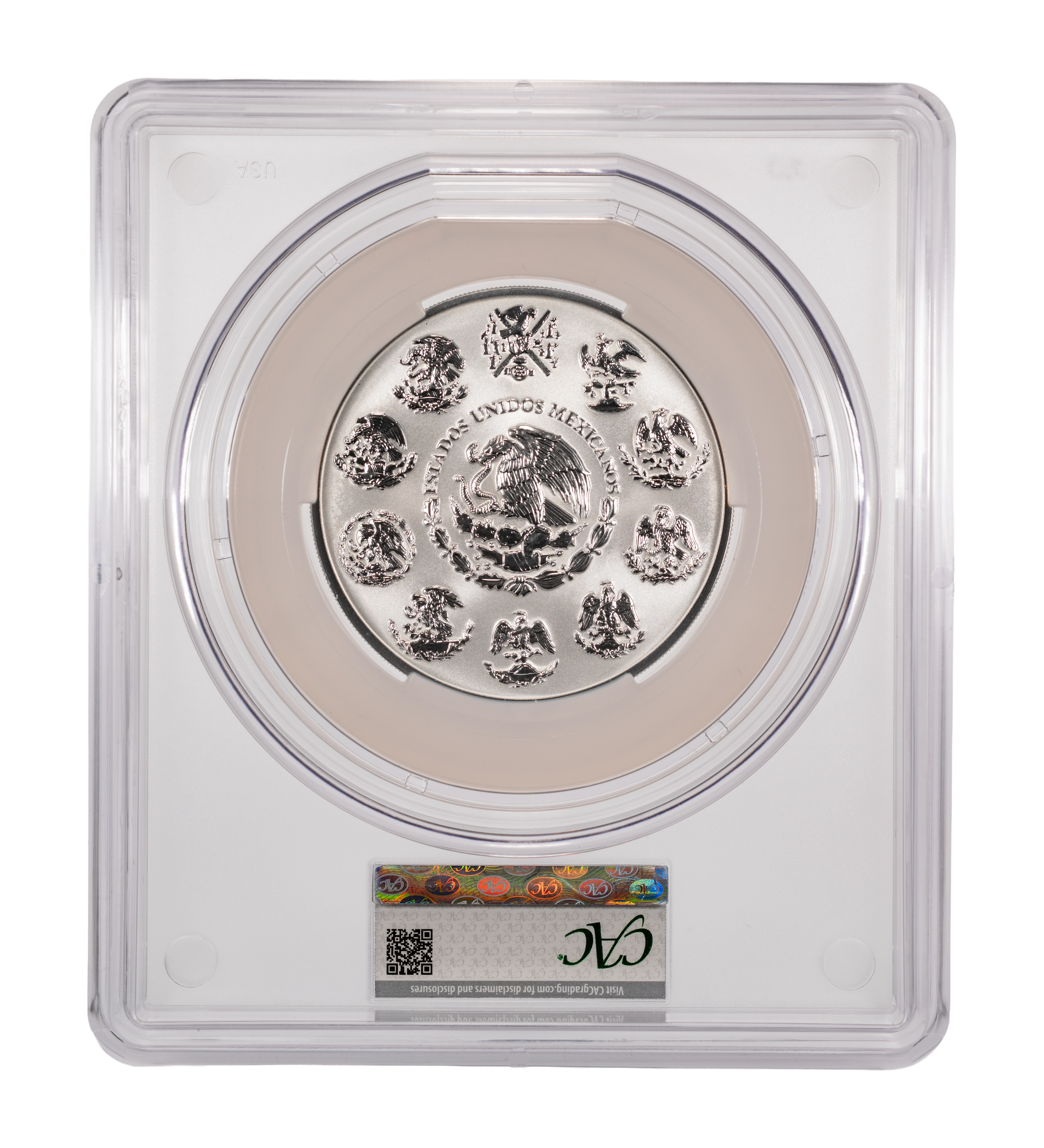 2023-Mo 5 Onza 5oz Silver, Libertad, Reverse Proof PR (KM-615) thumbnail 7