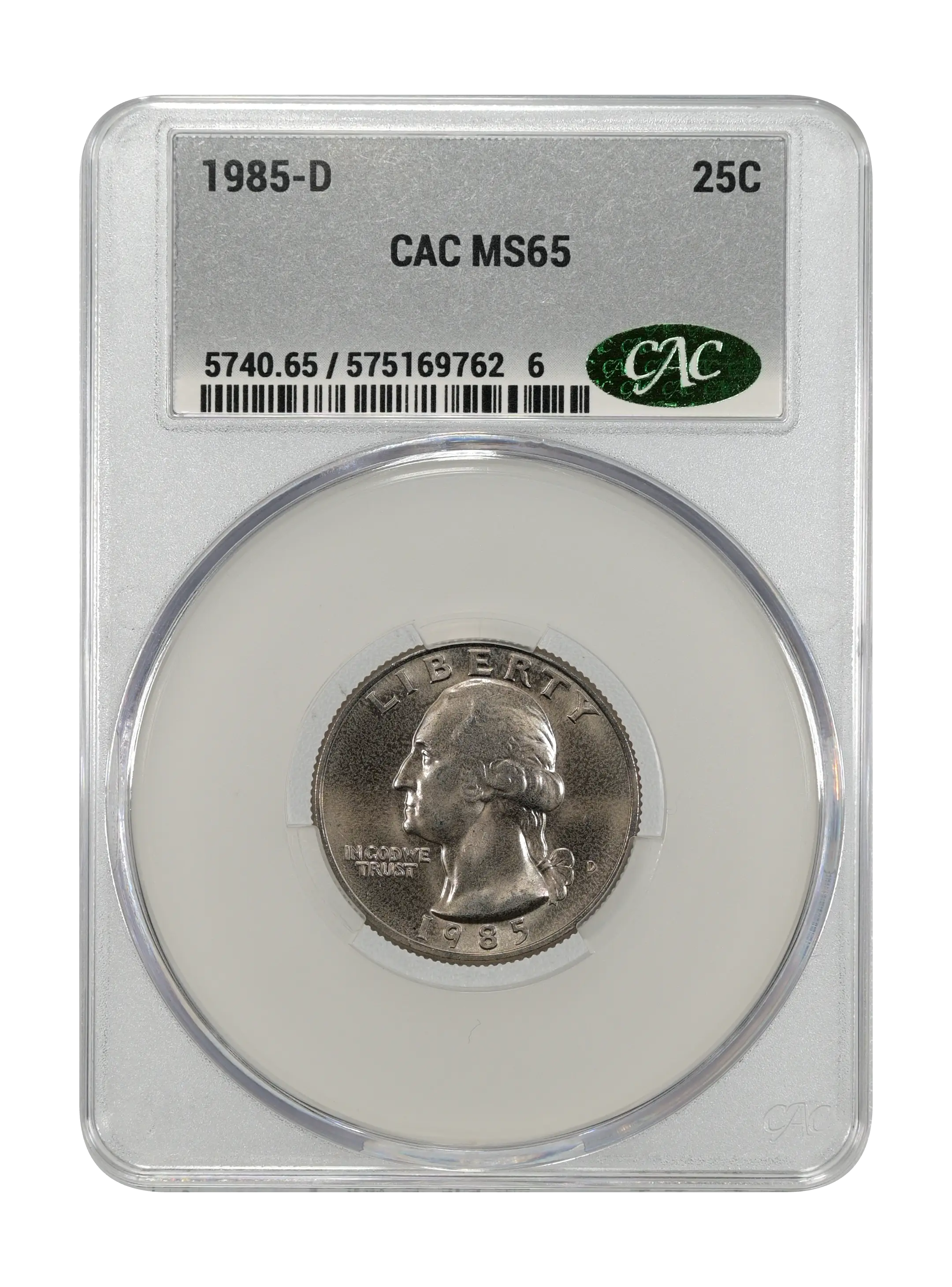 1985-D 25c MS thumbnail 9